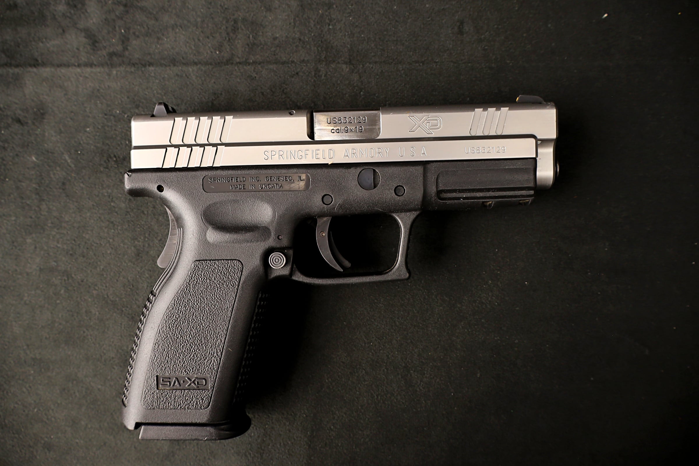 Springfield Armory XD-9 Service 9mm Pistol 4" Two Tone 2 Mags Case-img-10