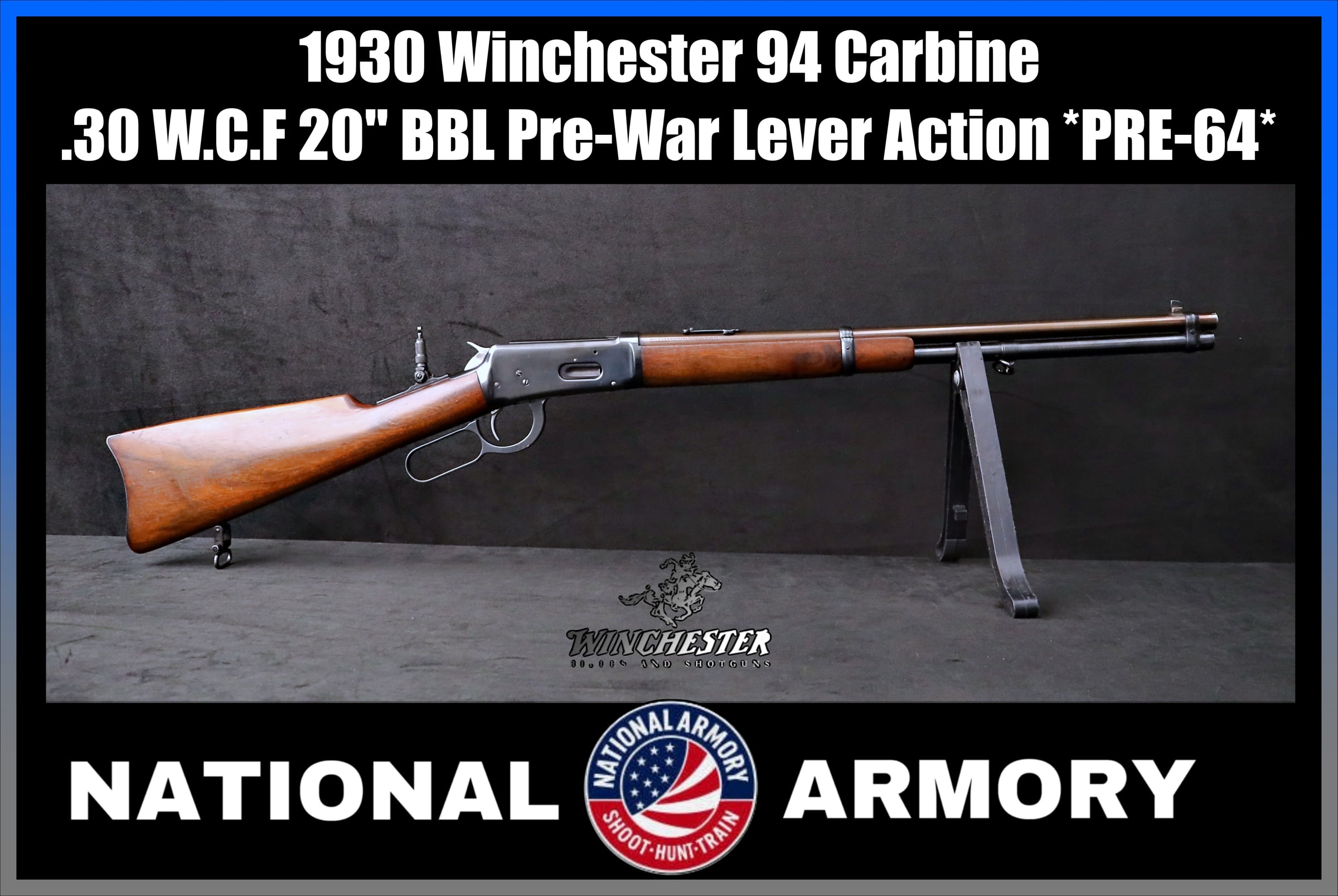 1930 Winchester Model 94 Eastern Carbine .30 W.C.F 20" BBL *PRE-64*-img-0