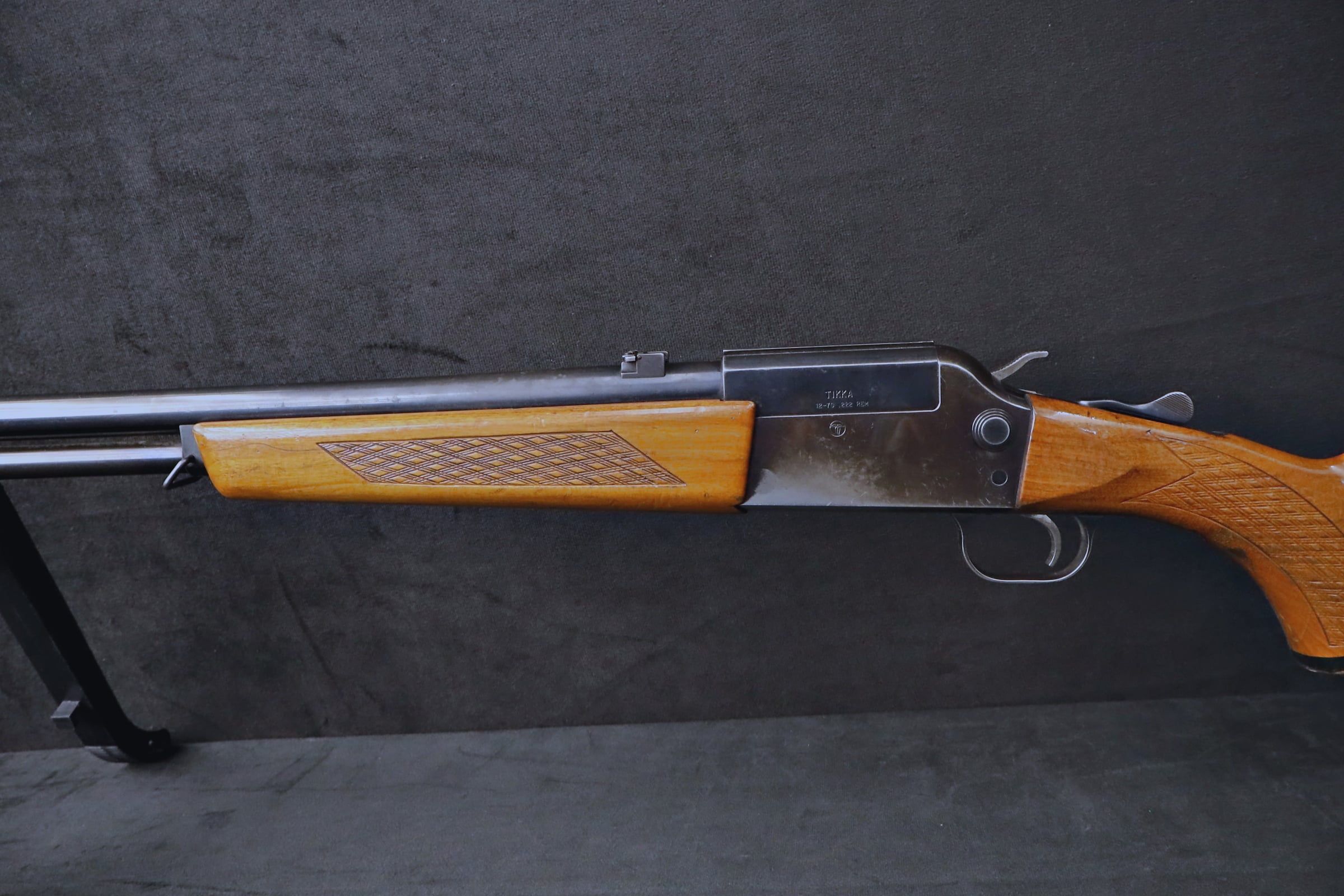 1970s Sako Type Tikka 12-70 12 GA .222 Rem Over/Under Combo Gun-img-17