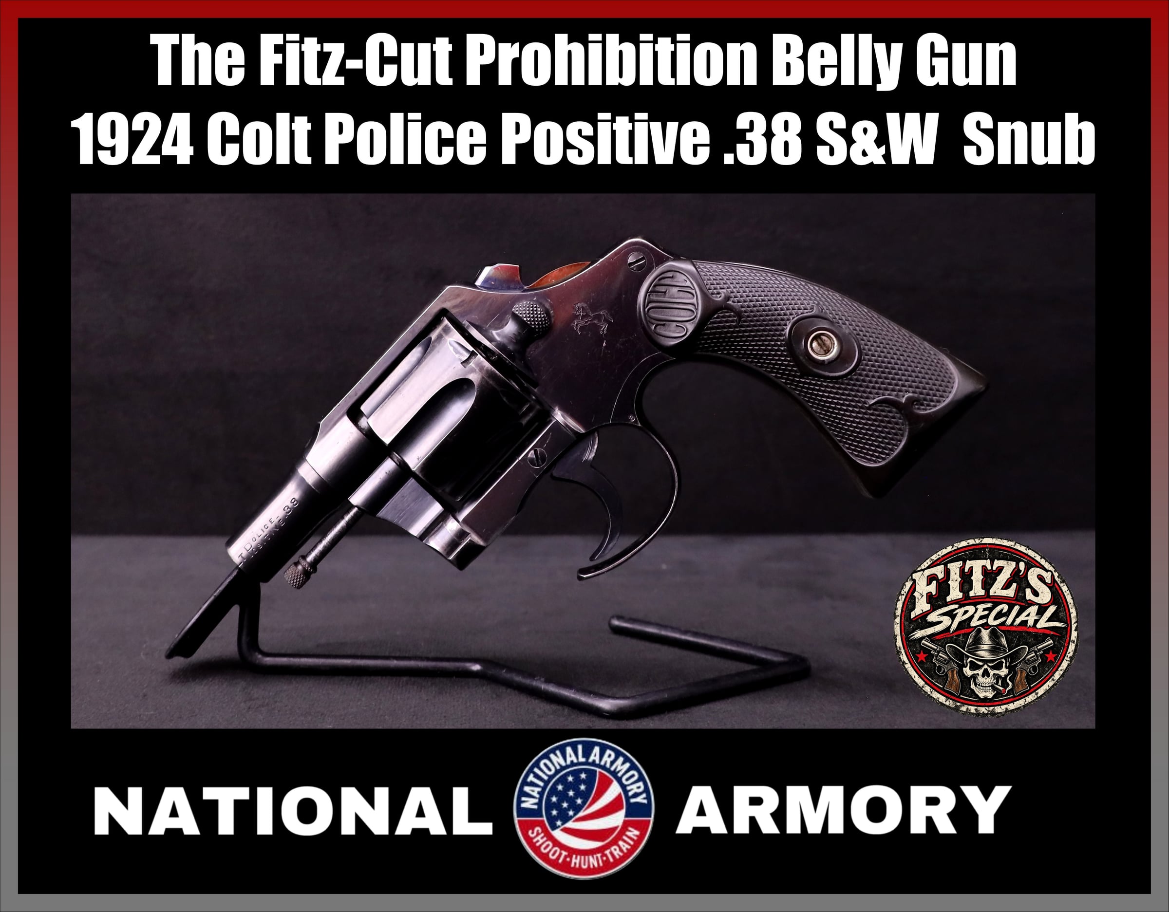 FITZ SPECIAL! 1924 Colt Police Positive .38 S&W Prohibition Era Wheel-Gun!-img-0