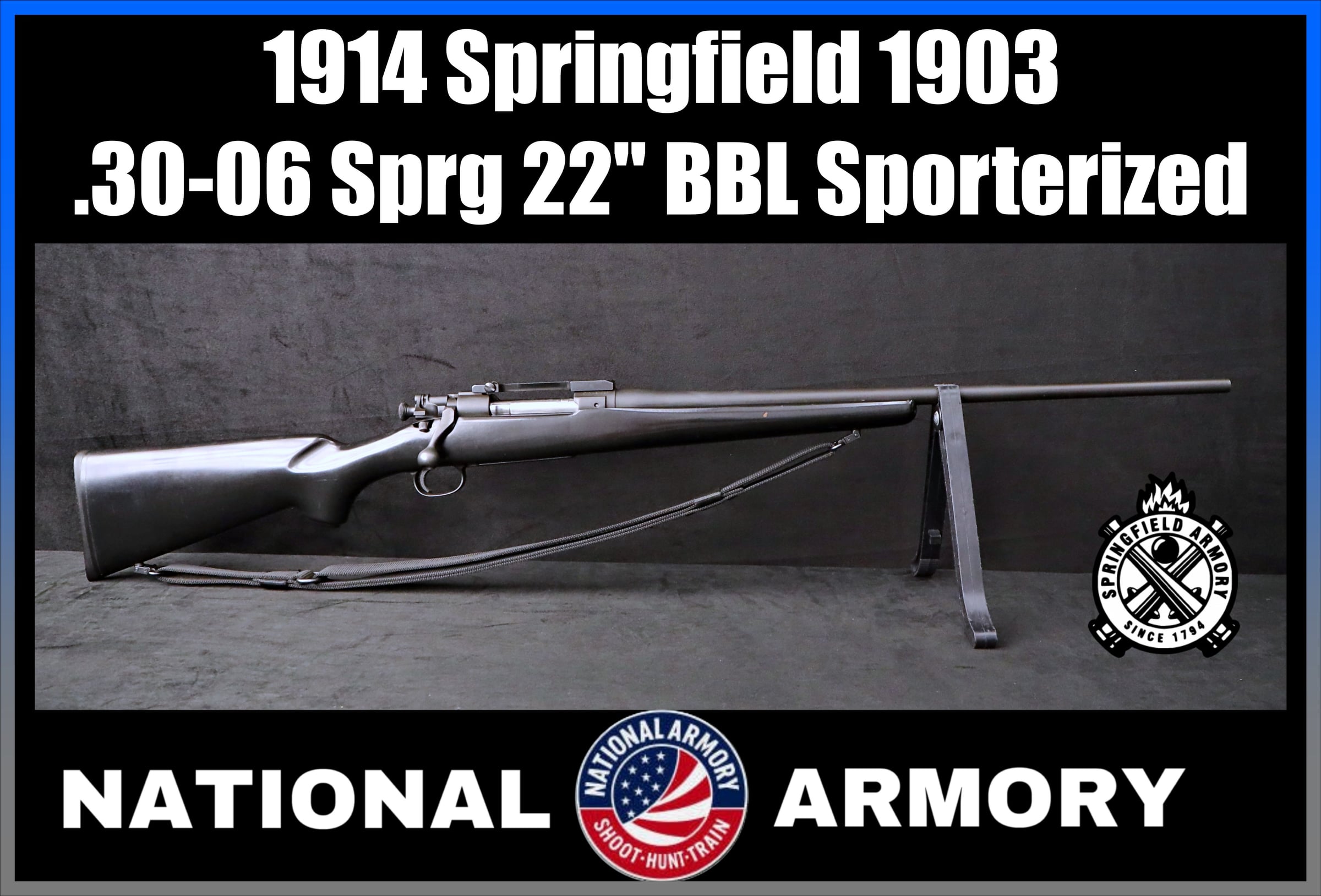 1914 Springfield Model 1903 .30-06 Sprg 22" BBL Sporterized M1903-img-0