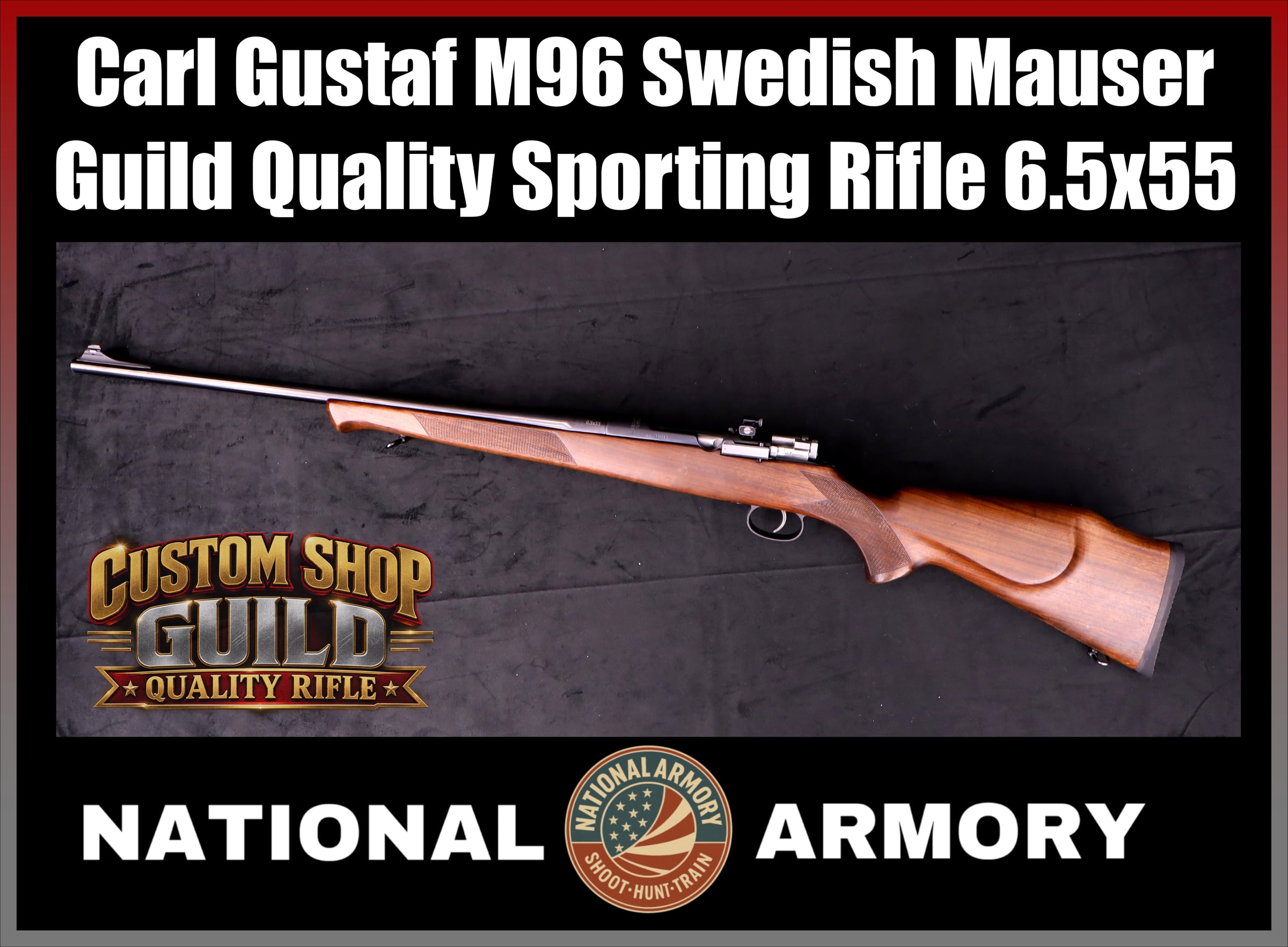 Carl Gustaf 1916 M96 Swedish Mauser Guild Quality Sporting Rifle 6.5x55-img-0