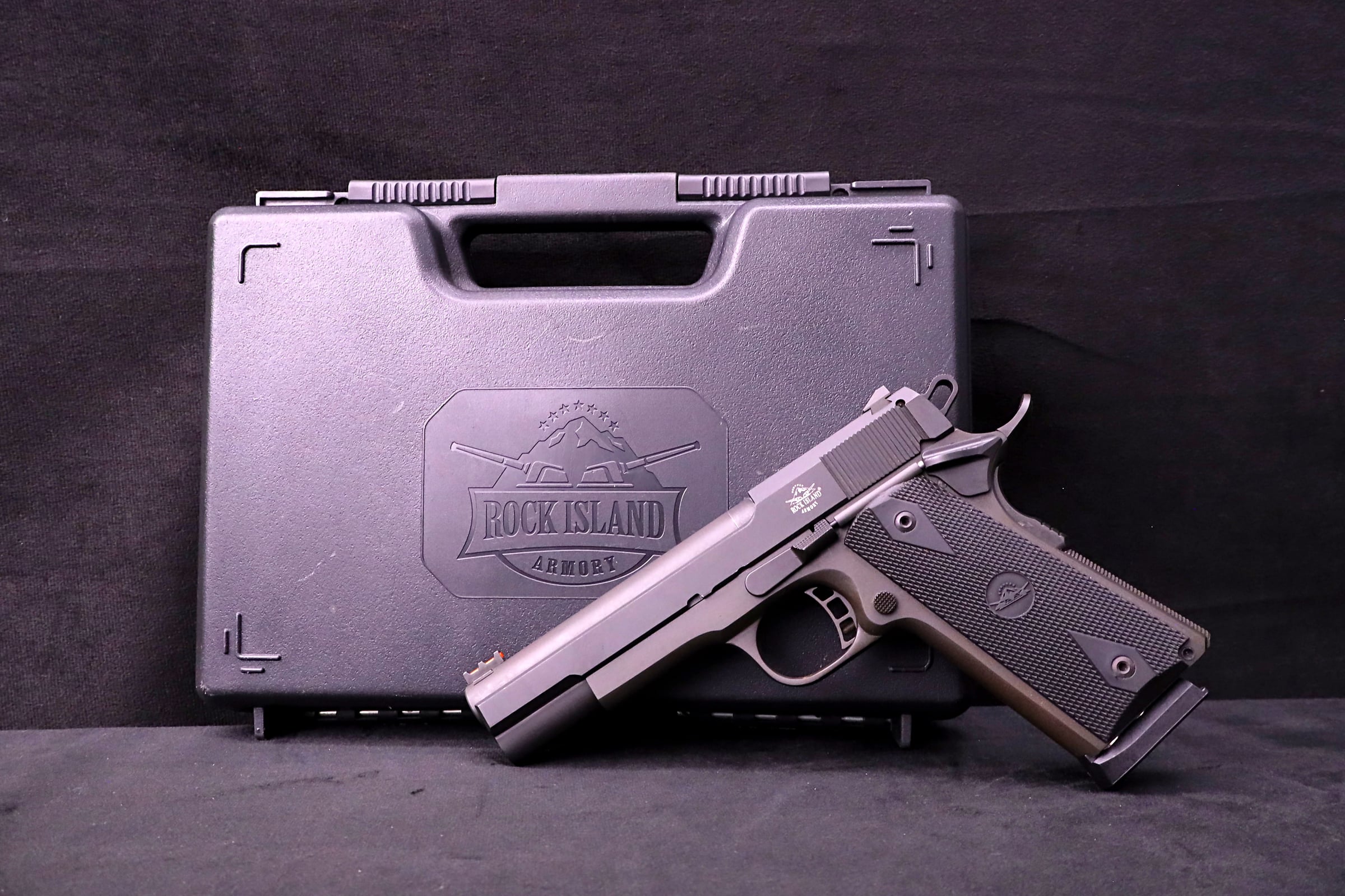Rock Island Armory XTM-22 .22 WMR 1911 Pistol 4.5 Inch 4 Mags & Case-img-1