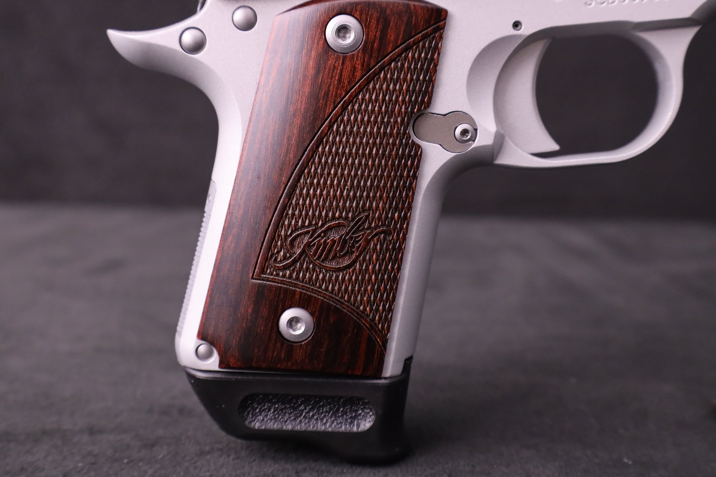 Kimber Micro 9 RTC Two-Tone 9mm Rosewood Grips Alluminum Frame Holster-img-21