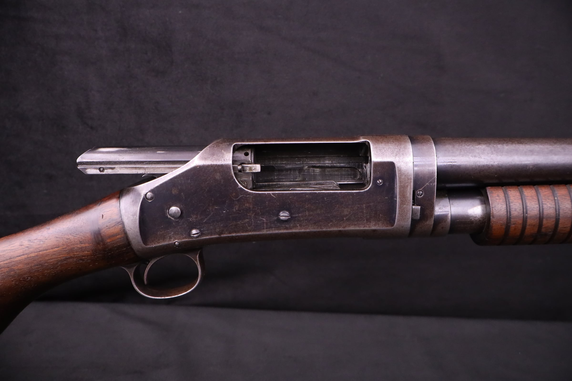 1907 Winchester 1897 Takedown 12 GA 18.5" Outlaw Cut Pump Shotgun Slam Fire-img-8
