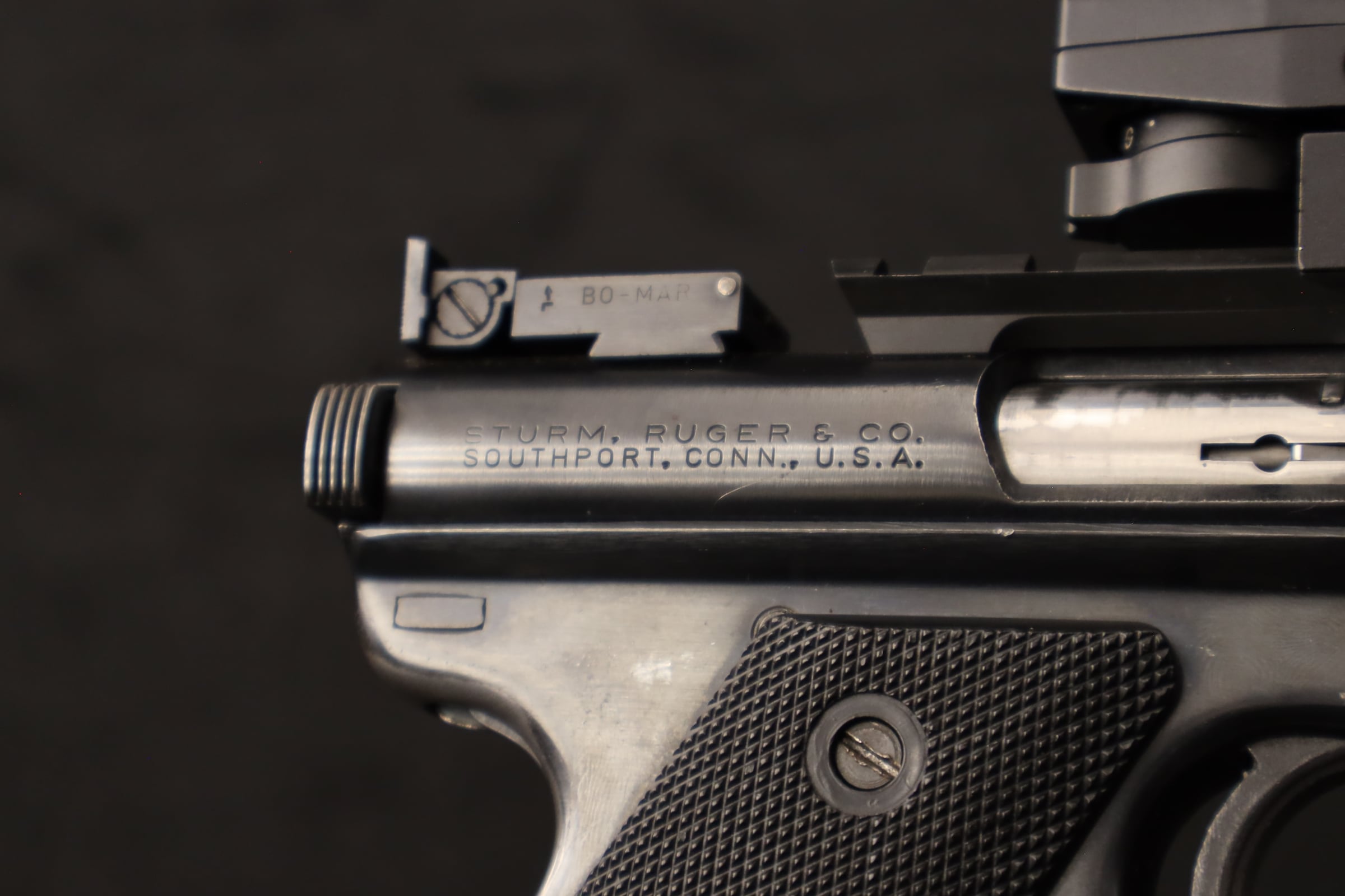 1962 Ruger Custom .22 LR 6.5" BBL J.E. Clark Bull Barrel MCGRGD Reflex-img-19