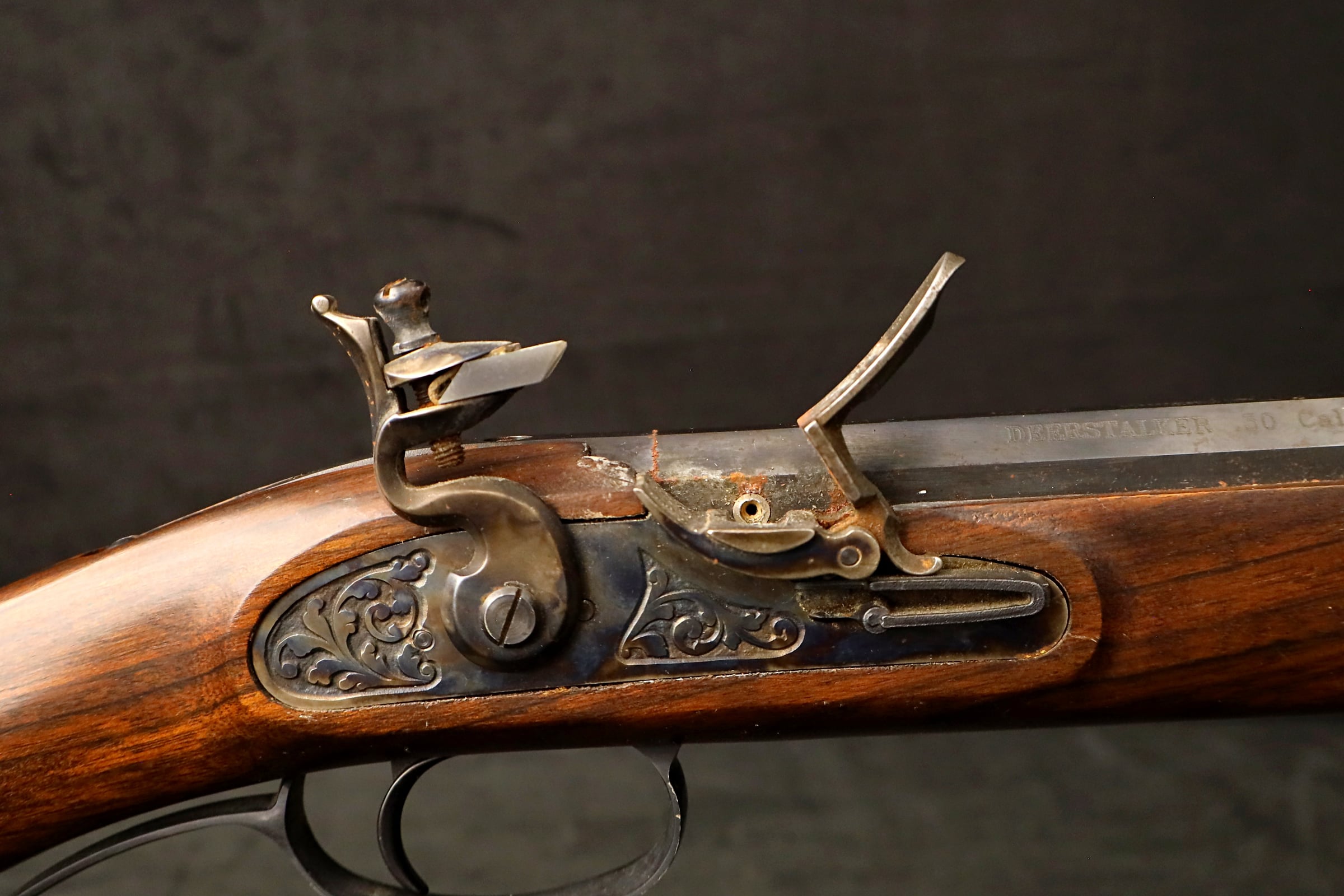 2000 Investarm Lyman Deerstalker .50 Cal Flintlock Black Powder Rifle-img-19