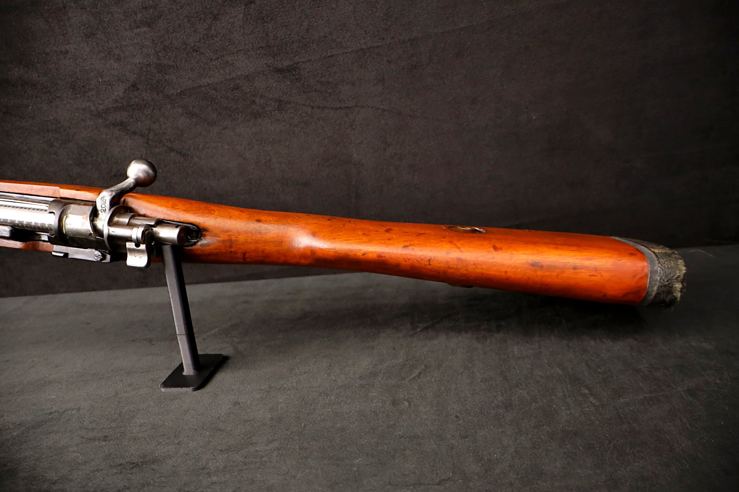 K98 8mm Mauser Sporter Rifle 24" BBL Jeweled Bolt Full Wood Stock-img-16