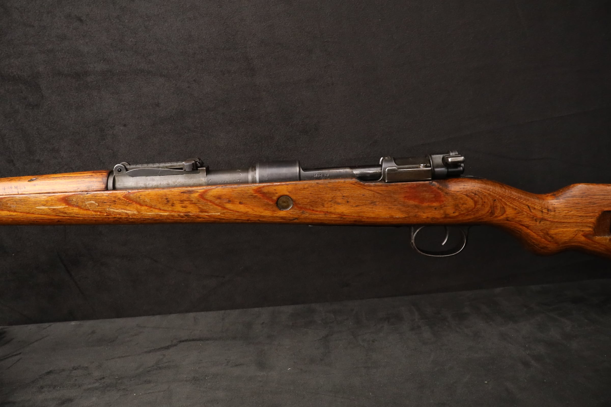 Mauser K98K ar 44 8mm GI Bring-Back Barracks Bag Cut Non-Import WWII Rifle-img-24