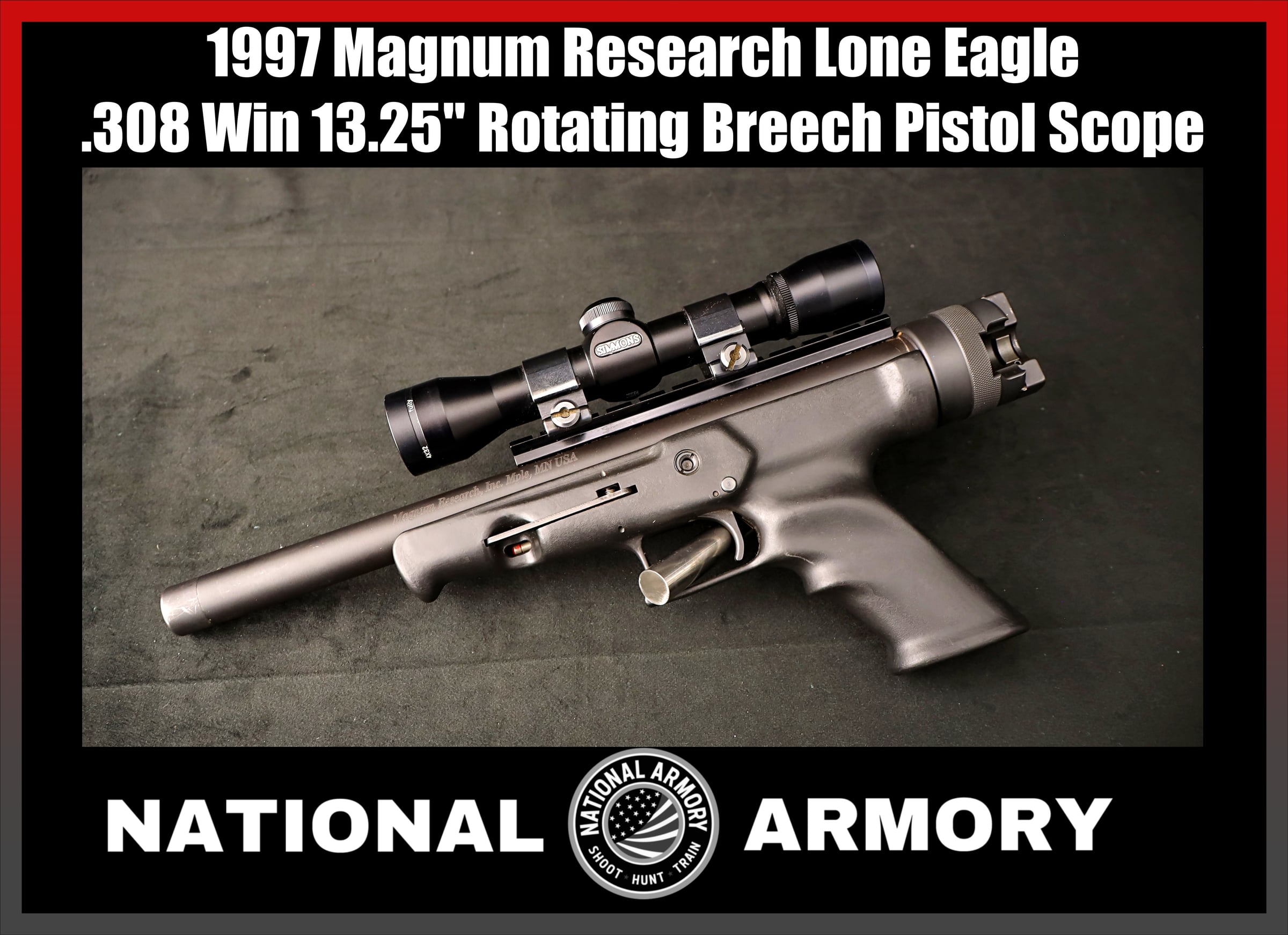 Magnum Research Lone Eagle .308 Win Single Shot 13.25" Free Scope-img-0