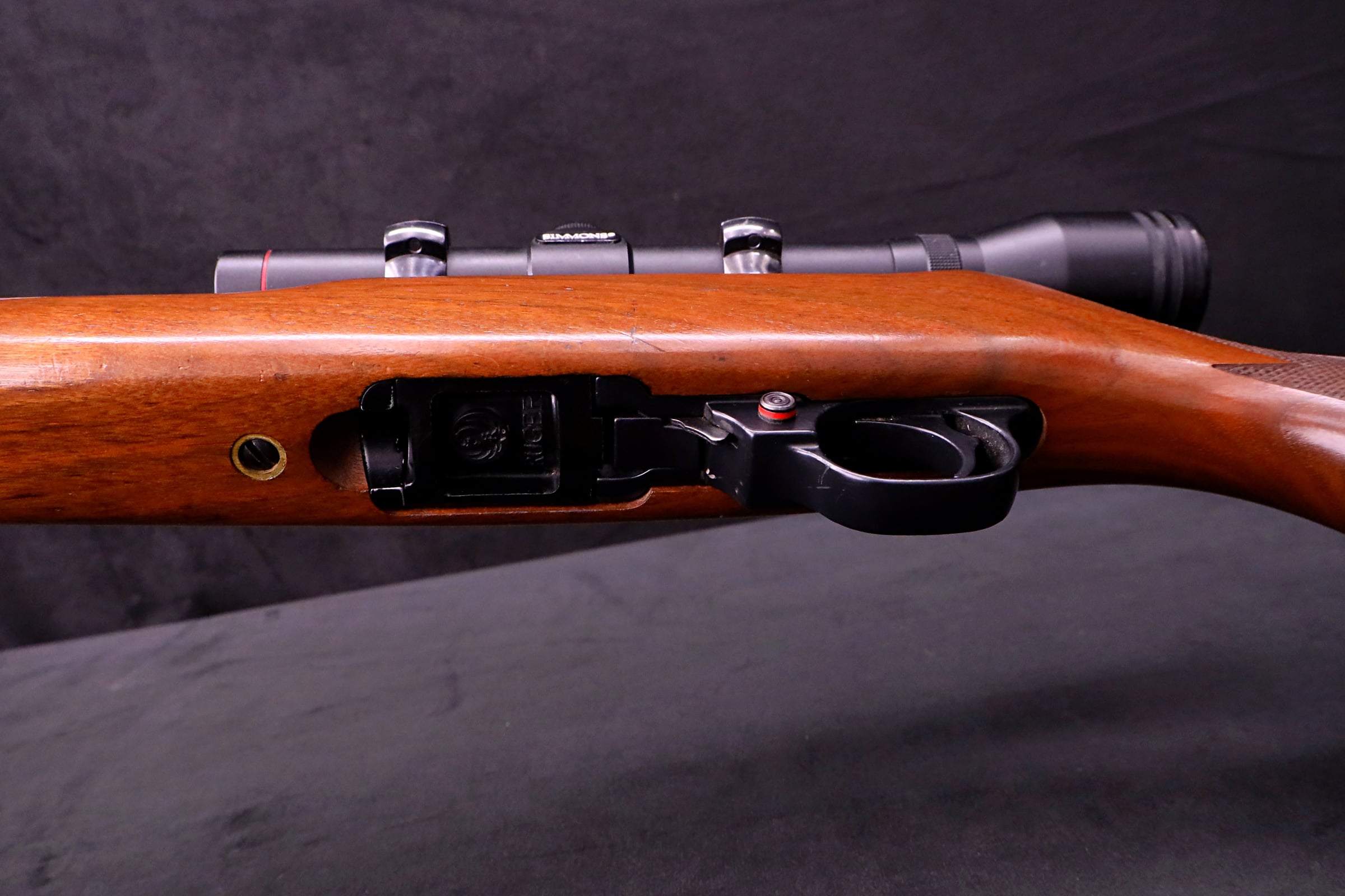 1996 Ruger 10/22 Carbine .22 LR 18.5" Wood Simmons 4X Scope Leather Sling-img-20