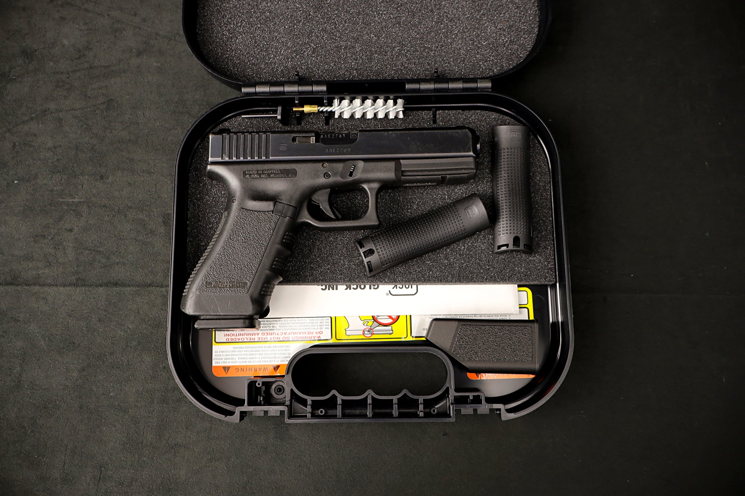 Glock 37 Gen3 .45 GAP Pistol Night Sights Factory Case-img-3