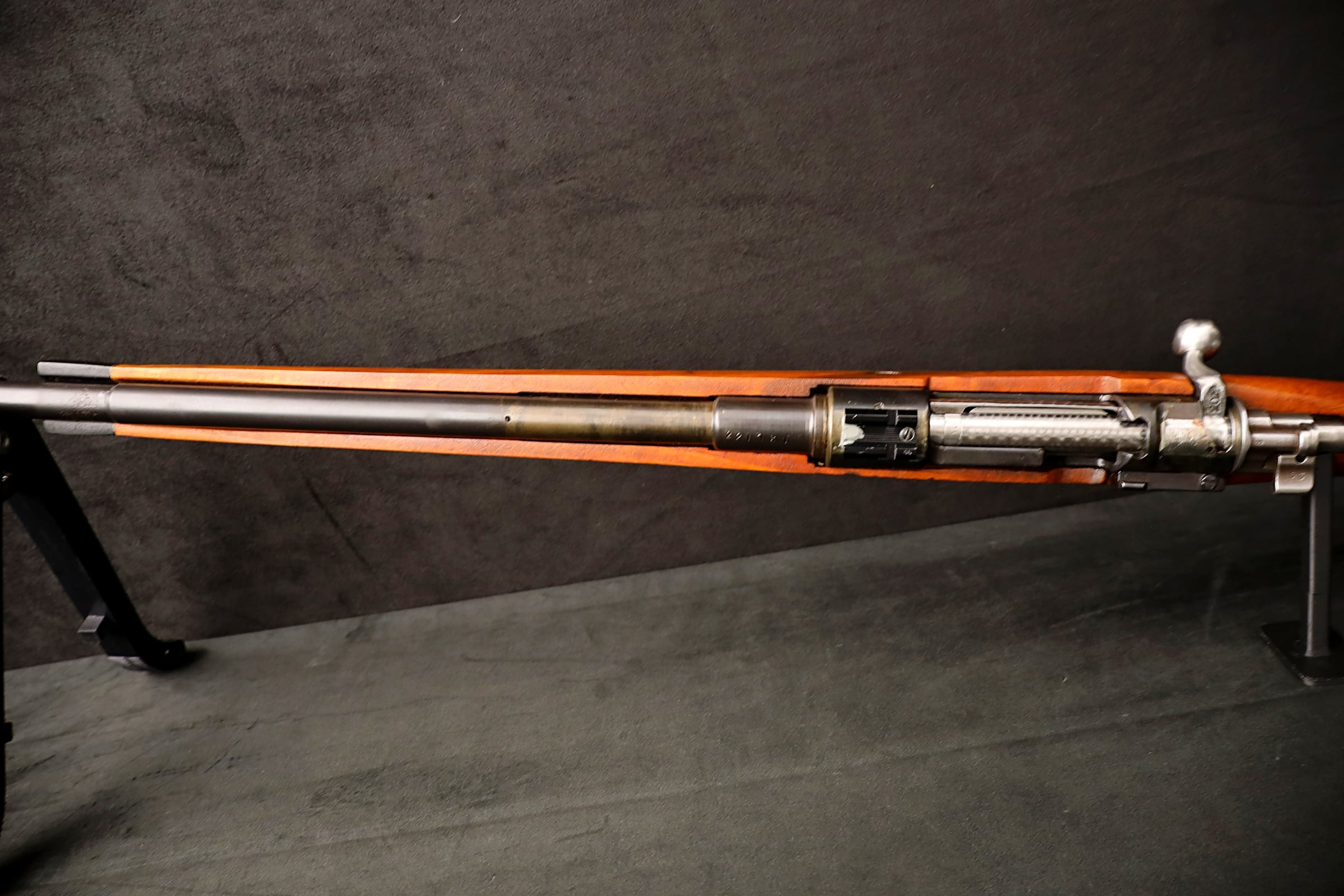 K98 8mm Mauser Sporter Rifle 24" BBL Jeweled Bolt Full Wood Stock-img-15