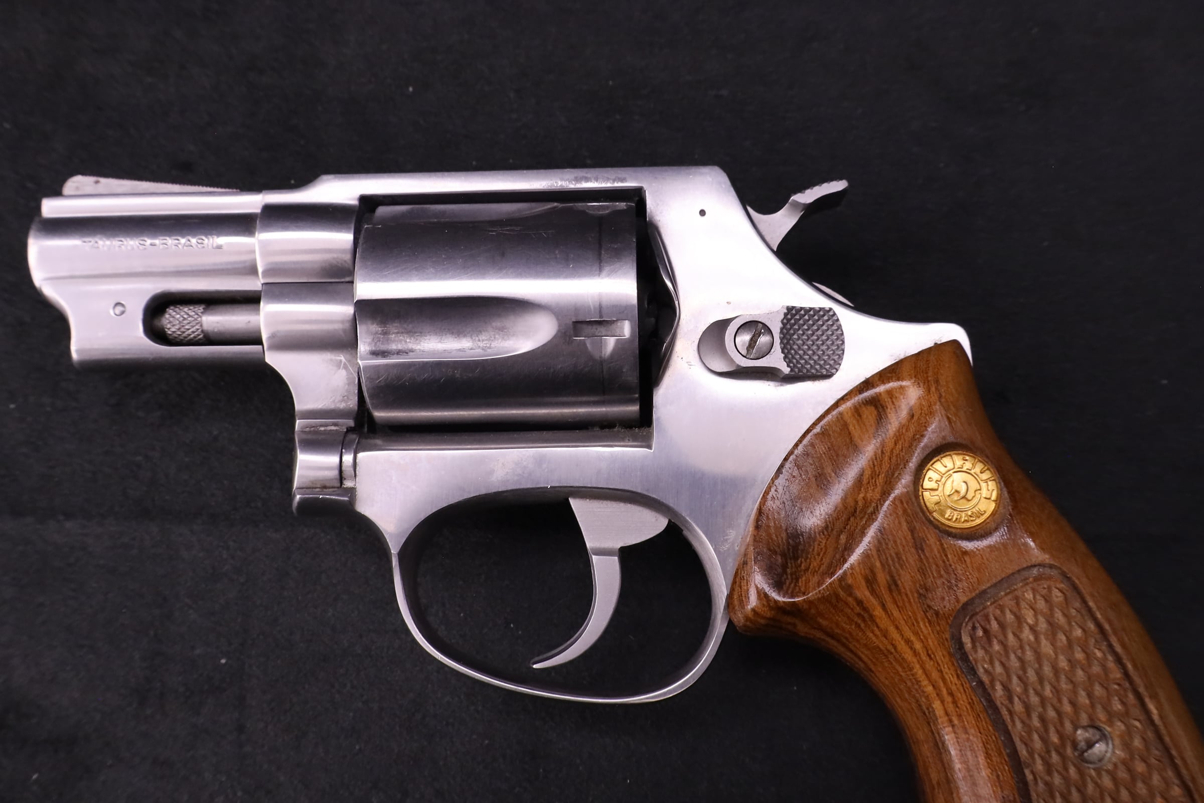 Taurus Model 85 .38 Special 2" Stainless 5-Shot Snub Revolver Walnut Grips-img-7