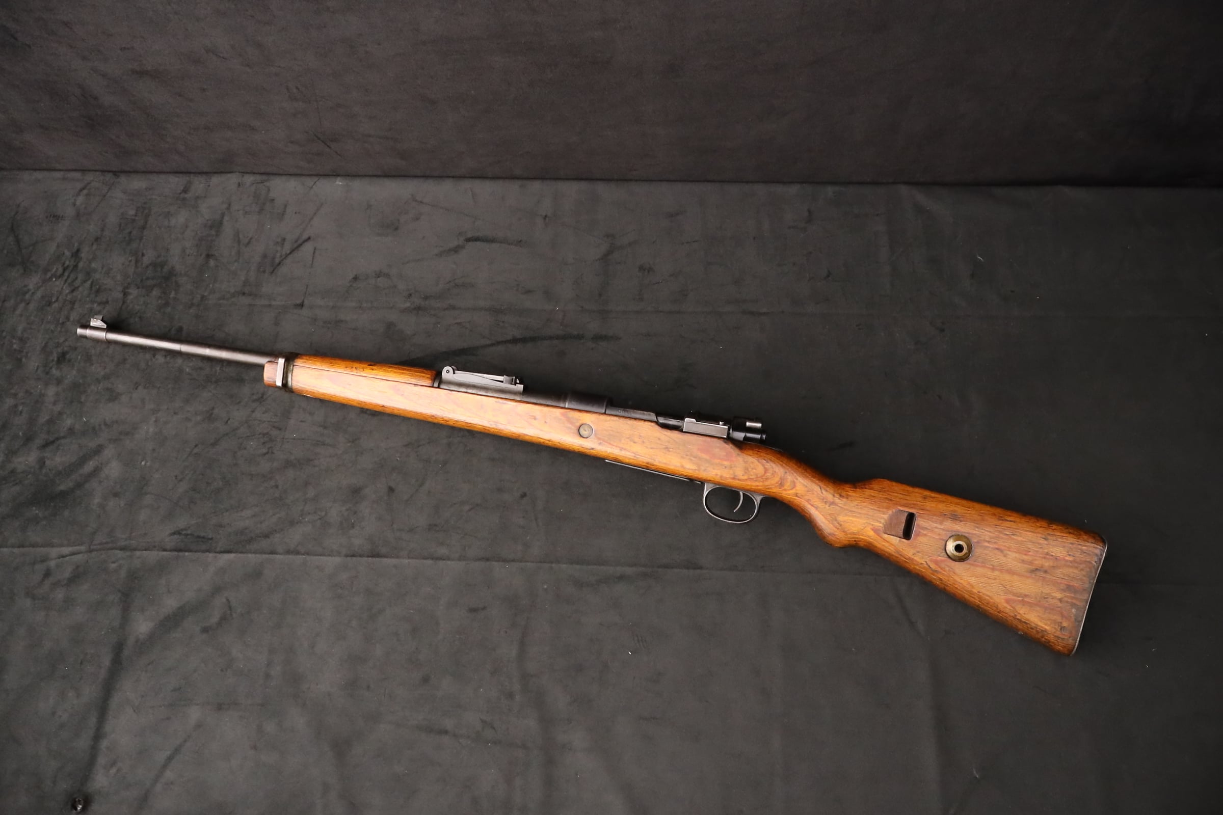 Mauser K98K ar 44 8mm GI Bring-Back Barracks Bag Cut Non-Import WWII Rifle-img-1