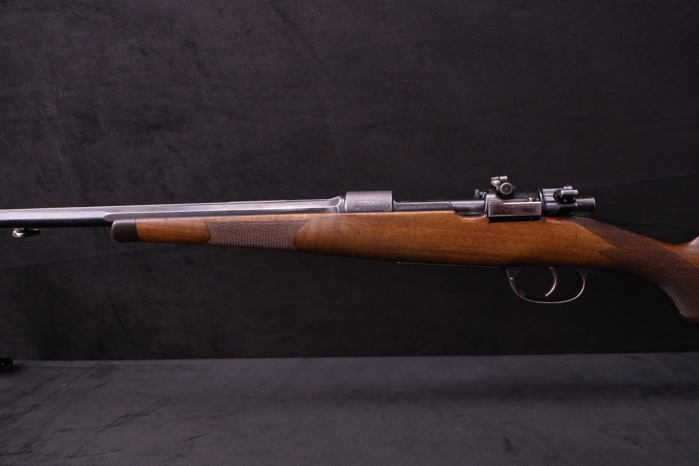 Original Pre-War Mauser Oberndorf Sporter .30-06 Half Octagon Ribbed Barrel-img-23