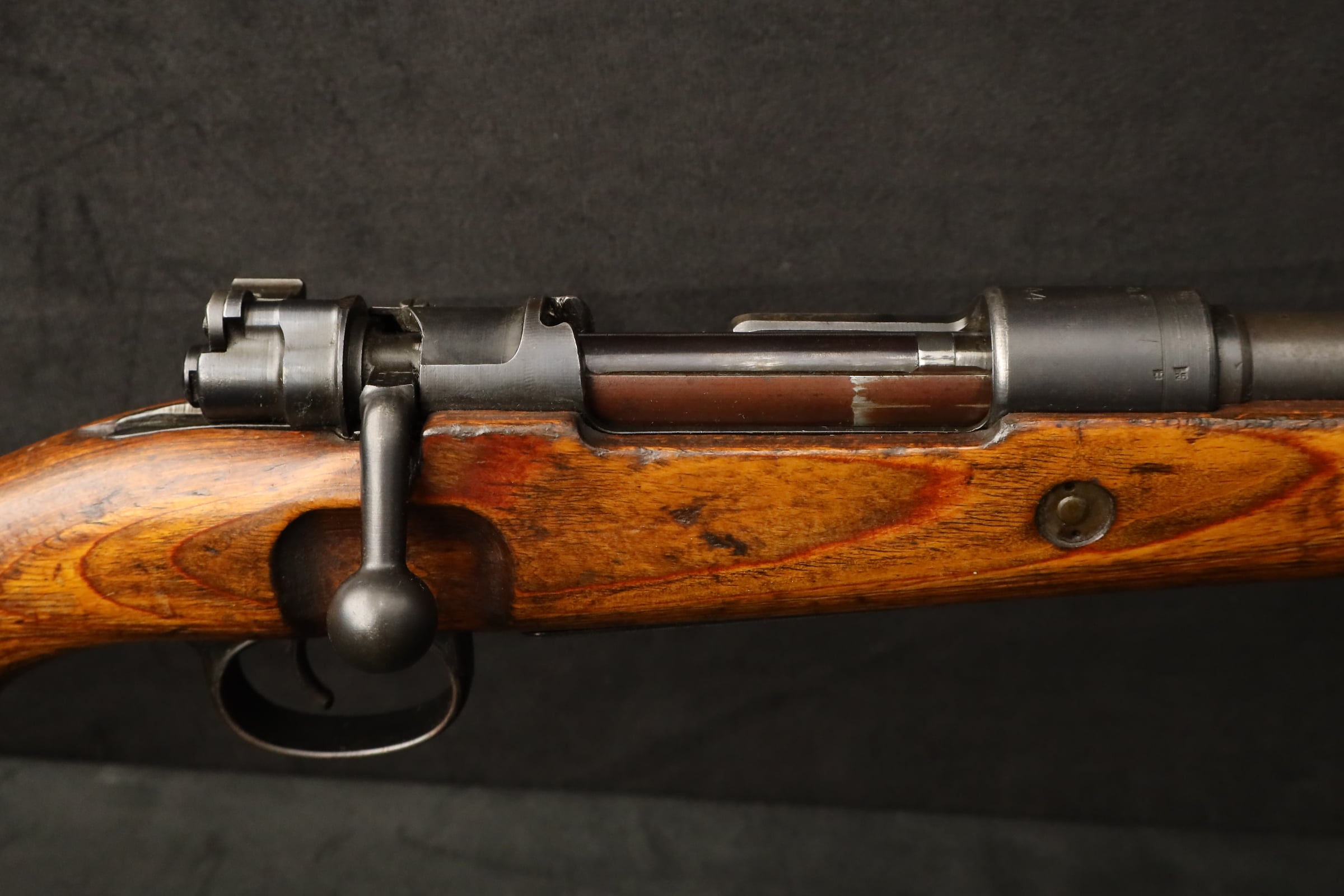 Mauser K98K ar 44 8mm GI Bring-Back Barracks Bag Cut Non-Import WWII Rifle-img-9