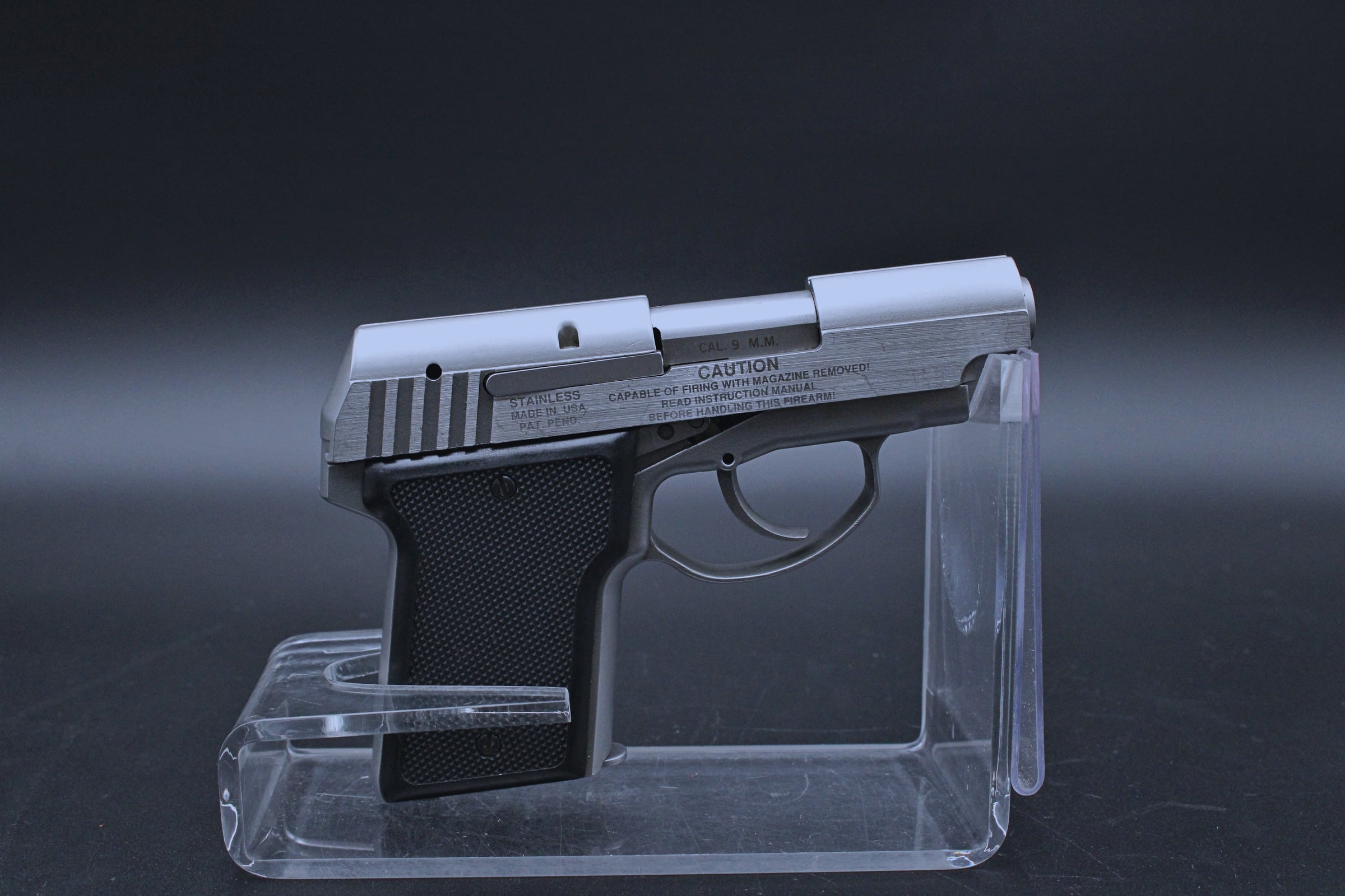 1990s AMT Back Up 9mm 2.5" BBL Stainless Steel-img-5