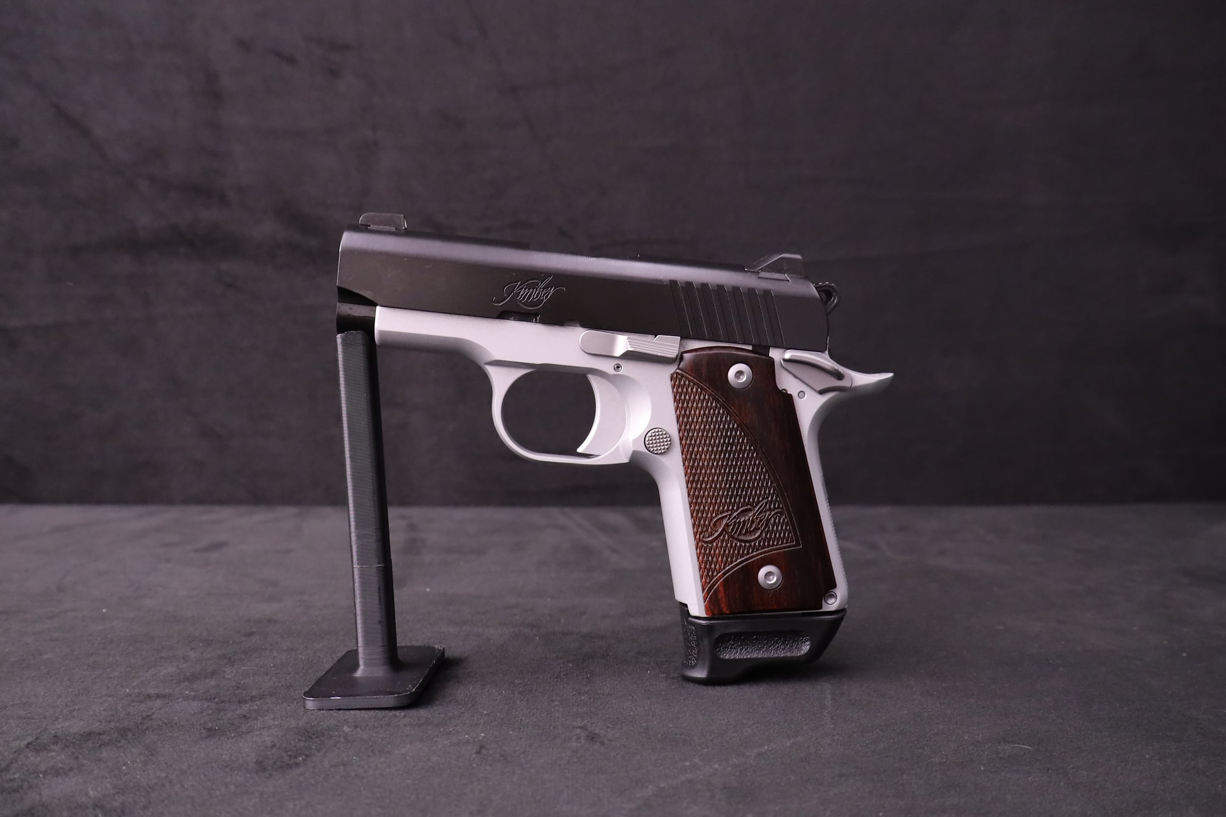 Kimber Micro 9 RTC Two-Tone 9mm Rosewood Grips Alluminum Frame Holster-img-7