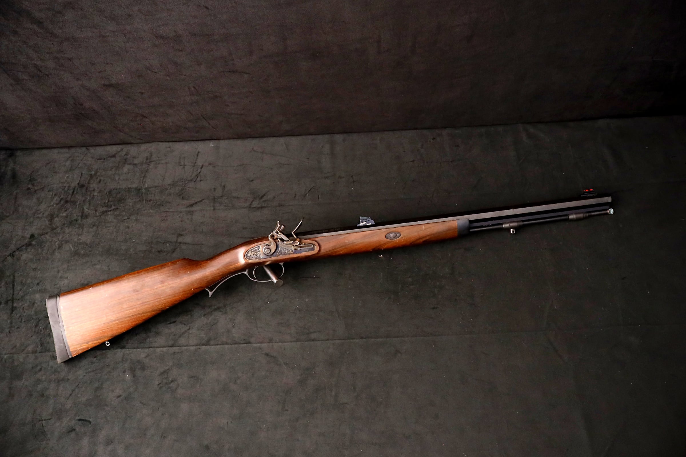 2000 Investarm Lyman Deerstalker .50 Cal Flintlock Black Powder Rifle-img-1