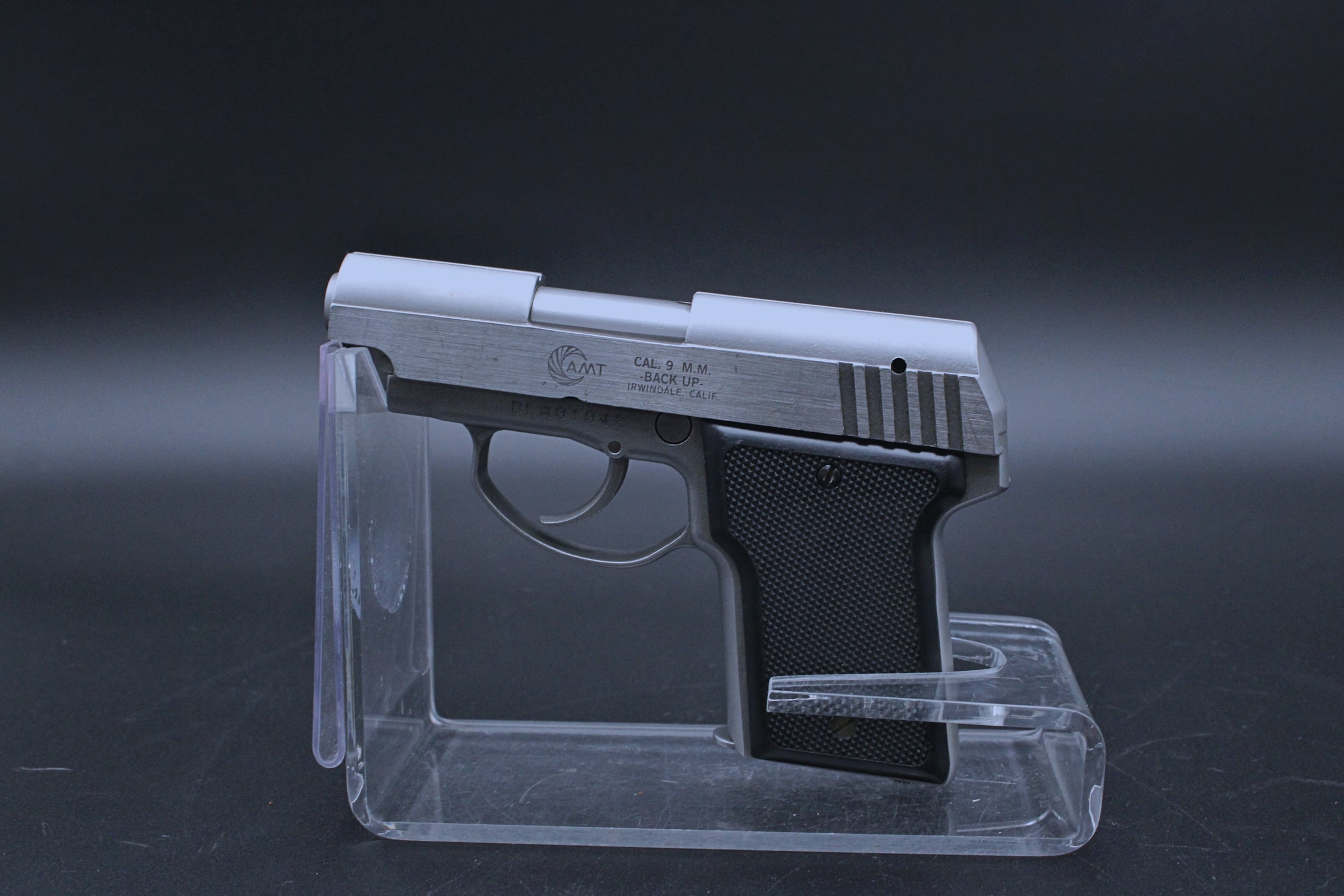1990s AMT Back Up 9mm 2.5" BBL Stainless Steel-img-9