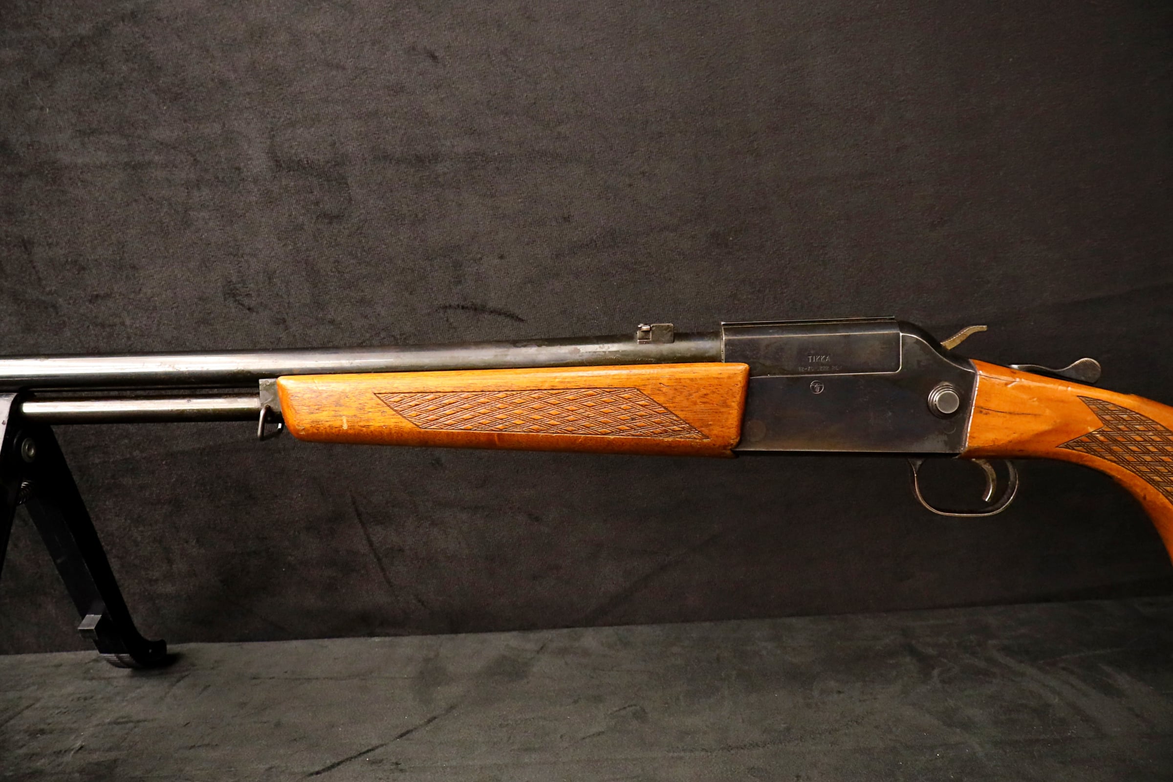 1975 Tikka 12-70 M-70 Over/Under Combo Gun 12 GA .222 Rem 26"-img-11