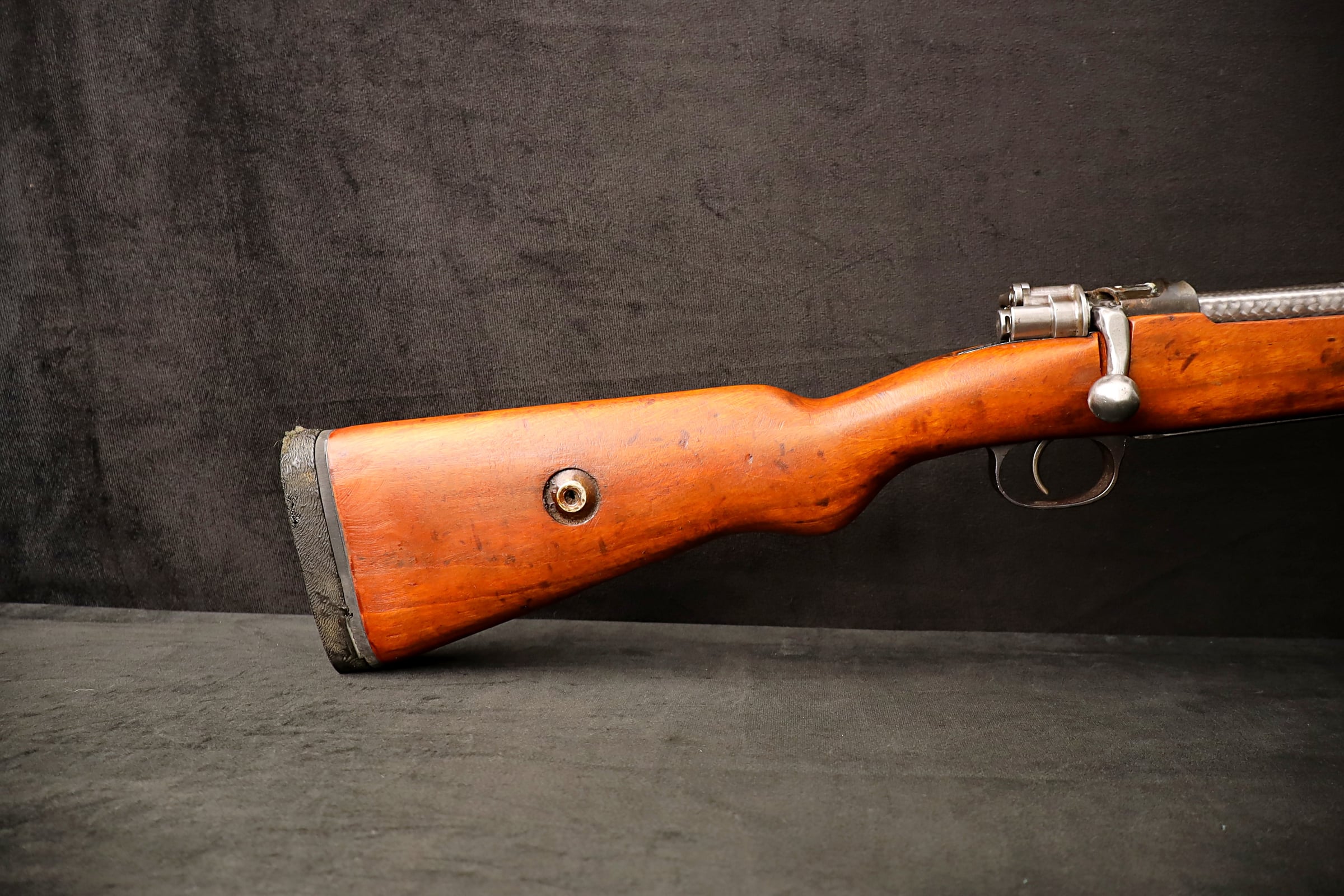 K98 8mm Mauser Sporter Rifle 24" BBL Jeweled Bolt Full Wood Stock-img-4