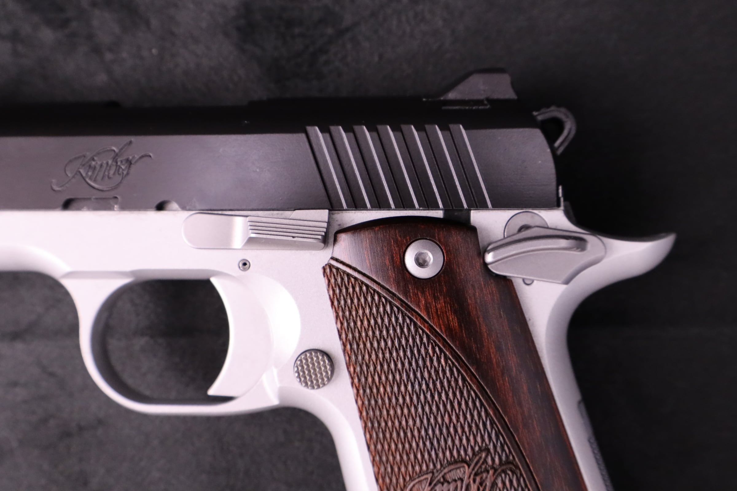 Kimber Micro 9 RTC Two-Tone 9mm Rosewood Grips Alluminum Frame Holster-img-13