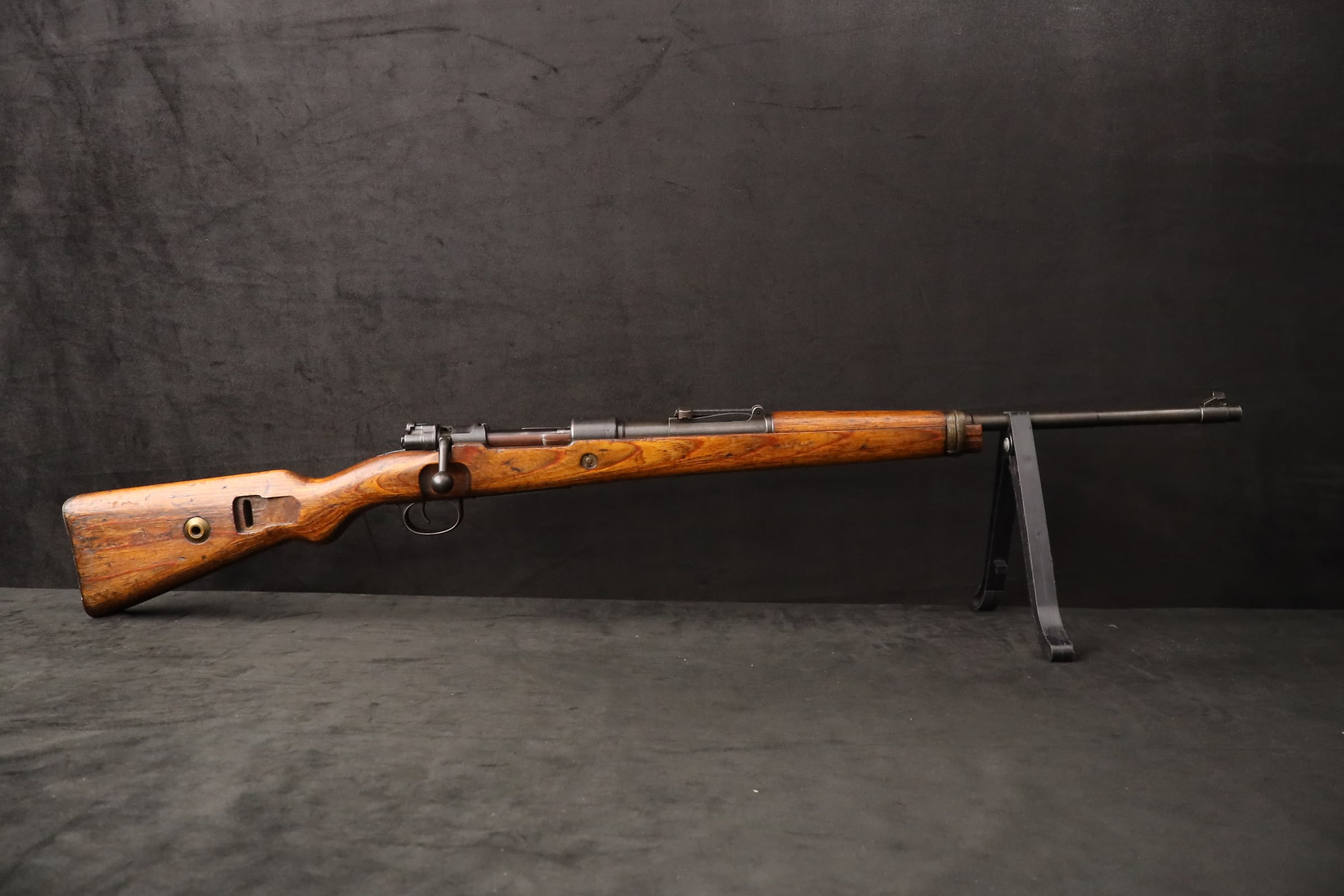 Mauser K98K ar 44 8mm GI Bring-Back Barracks Bag Cut Non-Import WWII Rifle-img-3