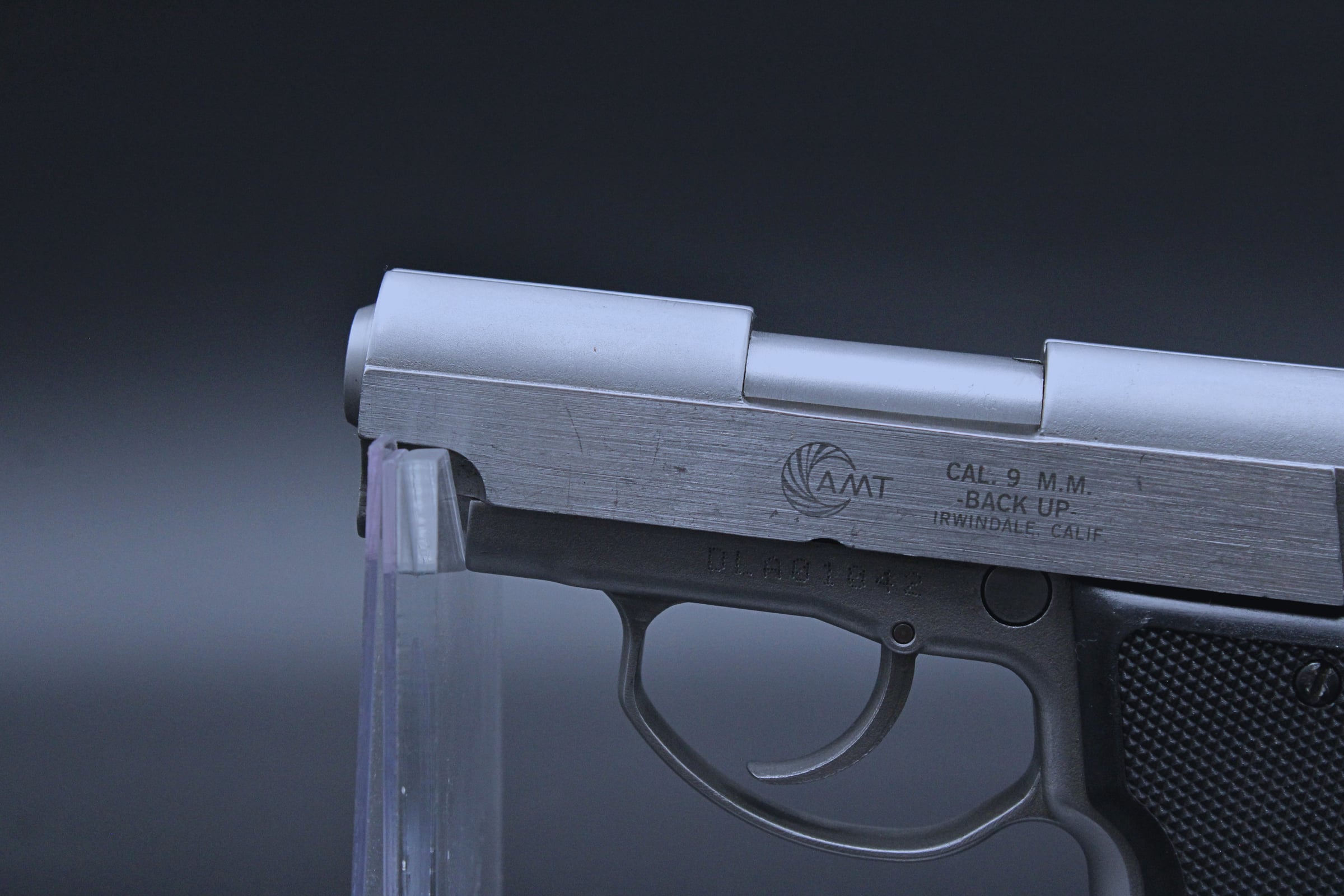 1990s AMT Back Up 9mm 2.5" BBL Stainless Steel-img-12