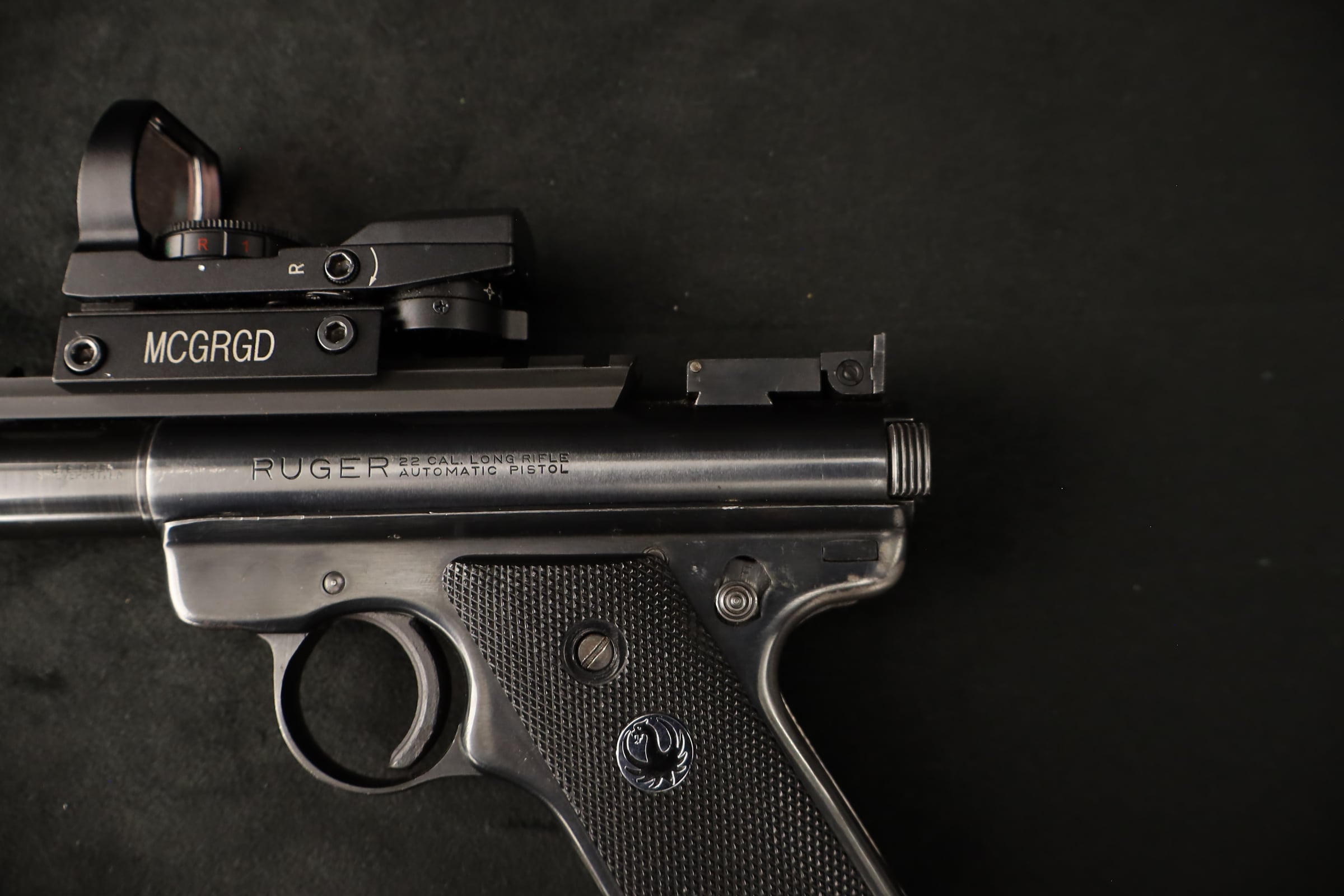 1962 Ruger Custom .22 LR 6.5" BBL J.E. Clark Bull Barrel MCGRGD Reflex-img-5