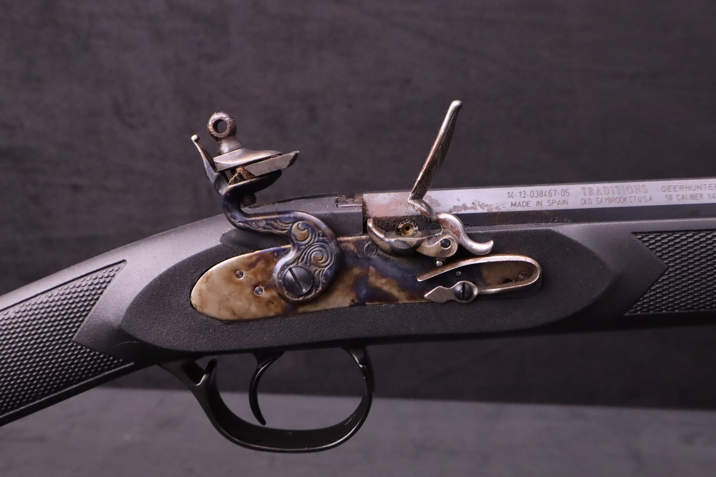 Traditions Deerhunter .50 Cal Flintlock ML 24" Octagonal BBL Fiber Optic-img-12
