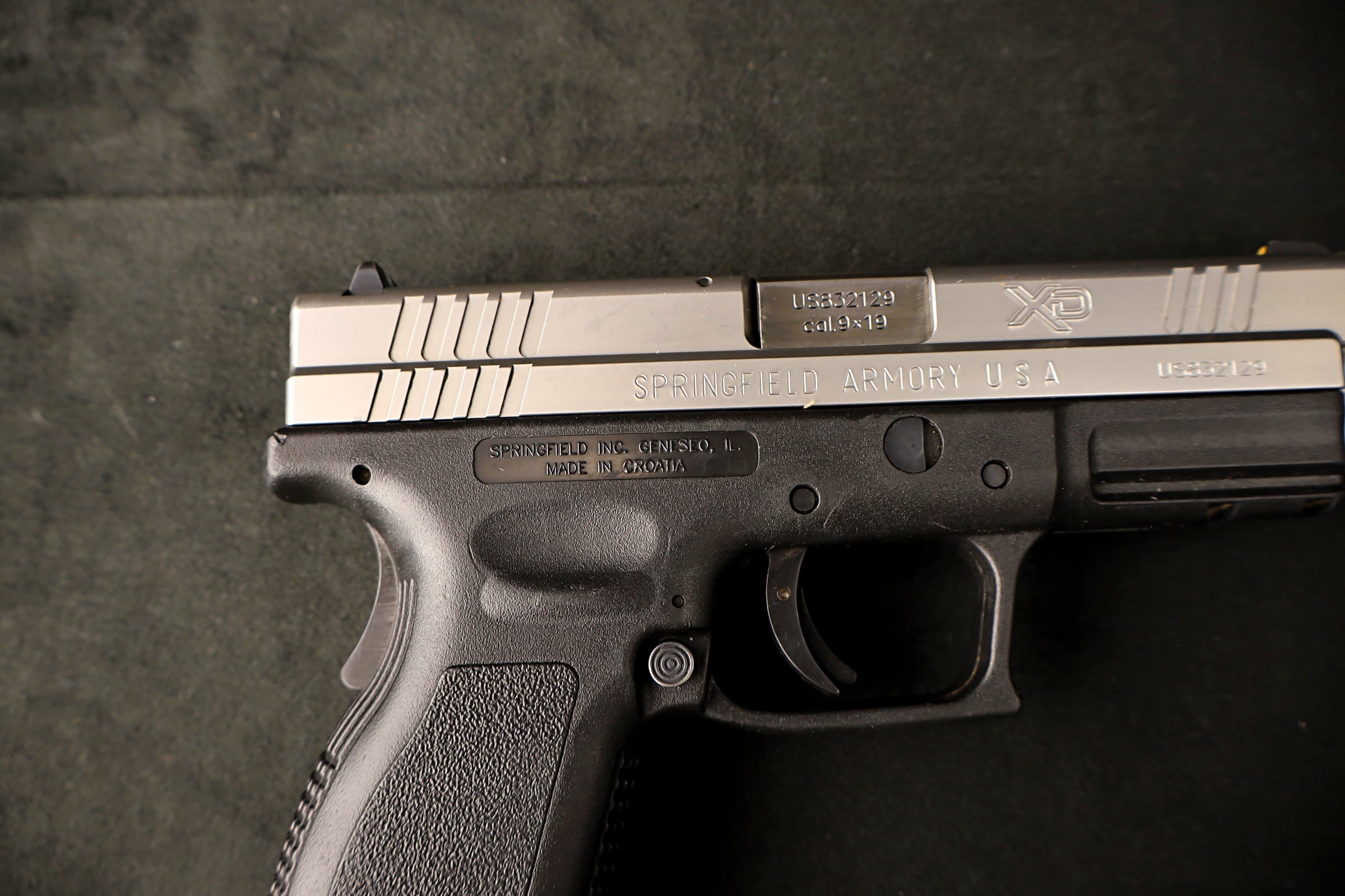 Springfield Armory XD-9 Service 9mm Pistol 4" Two Tone 2 Mags Case-img-12