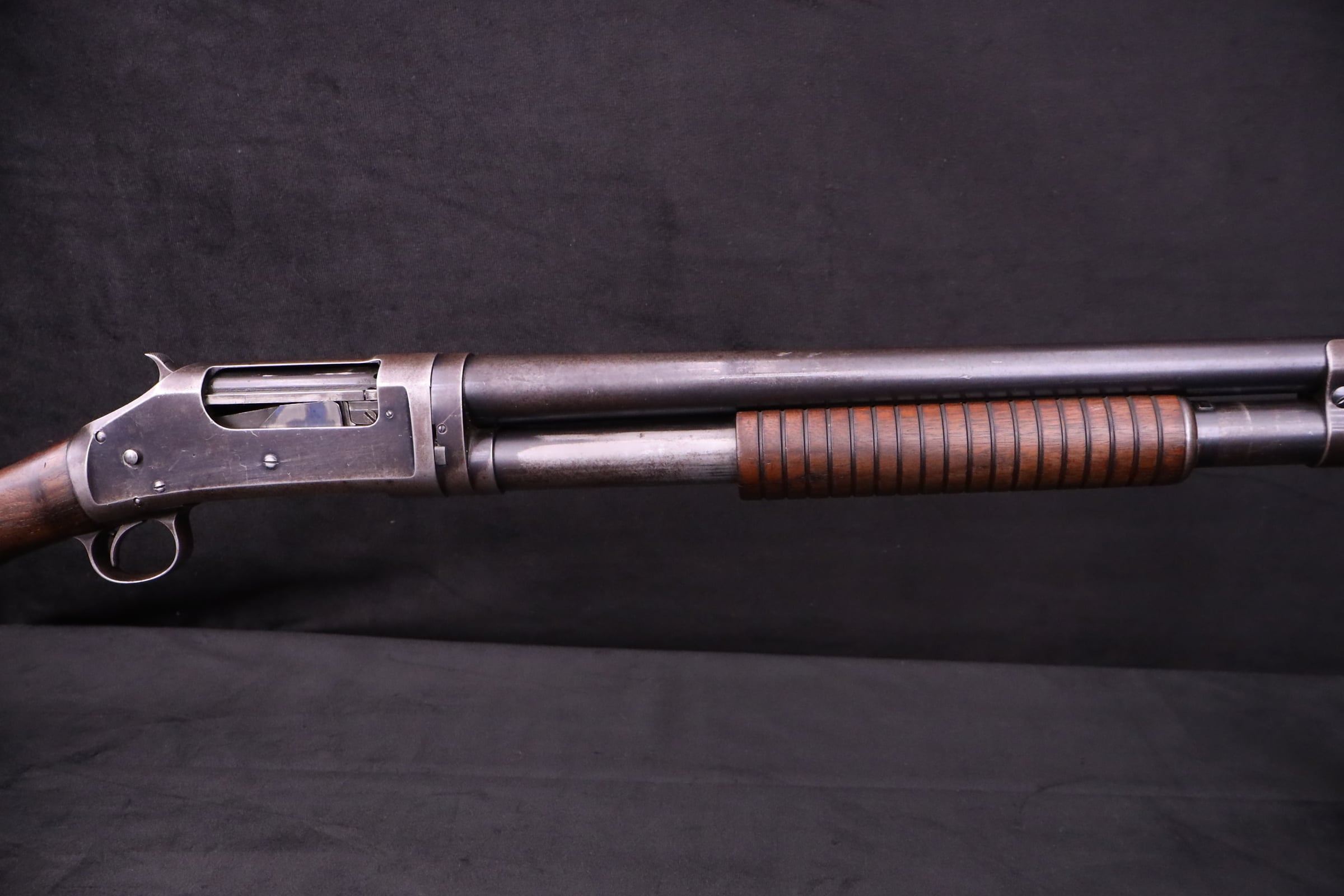 1907 Winchester 1897 Takedown 12 GA 18.5" Outlaw Cut Pump Shotgun Slam Fire-img-5