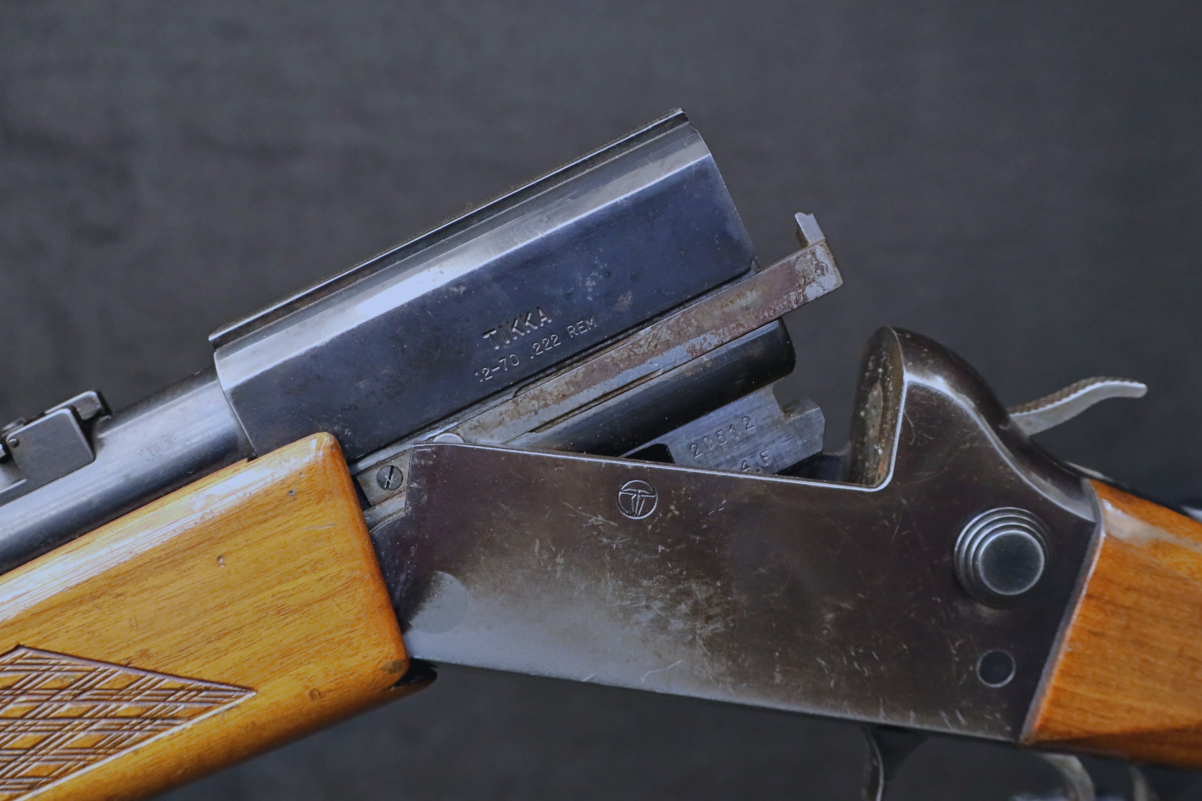 1970s Sako Type Tikka 12-70 12 GA .222 Rem Over/Under Combo Gun-img-13