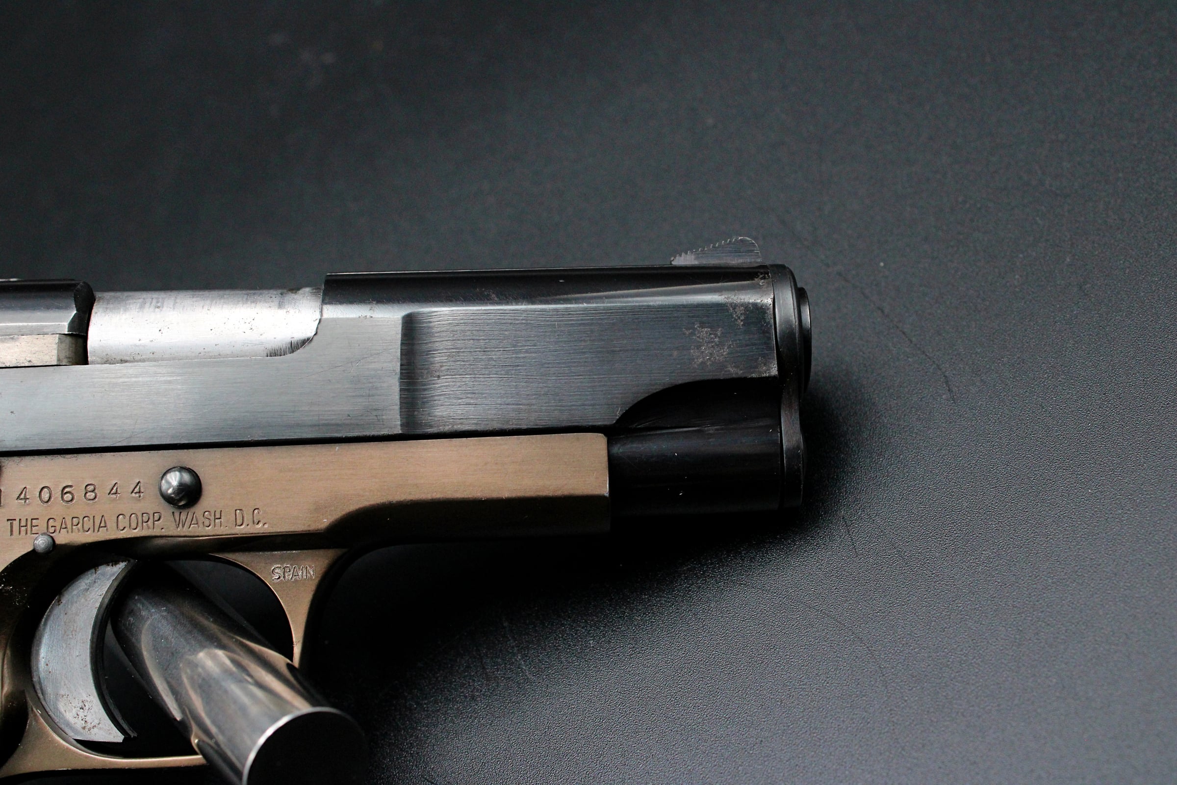 1975 Star PD .45 ACP Compact Pistol 3.75" Blued Bronze Two Tone Wood Grips-img-8