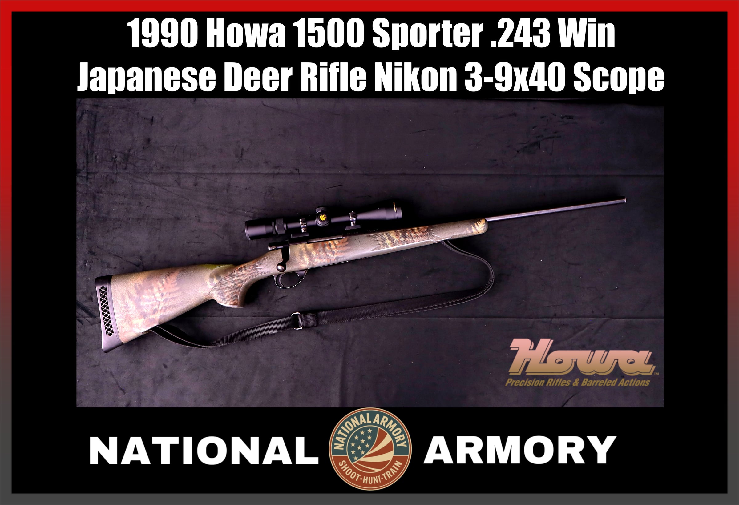 Howa Model 1500 .243 Winchester W/ Nikon Scope-img-0
