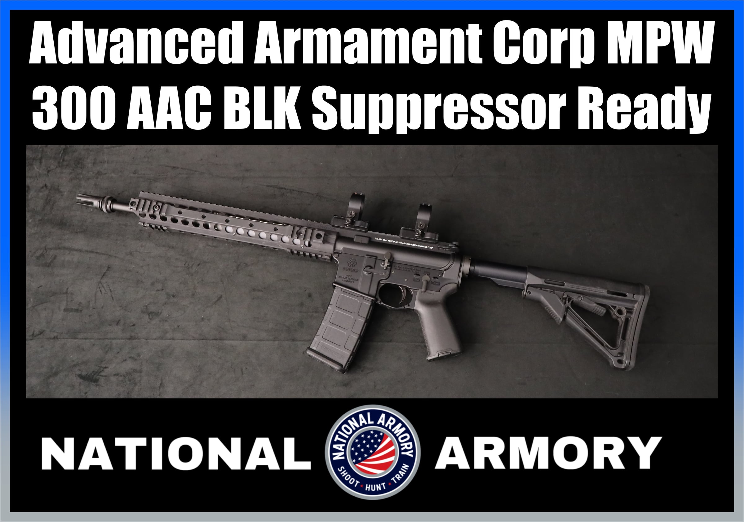 AAC Advanced Armament Corp MPW .300 BLK KAC Rail Suppressor Ready-img-0
