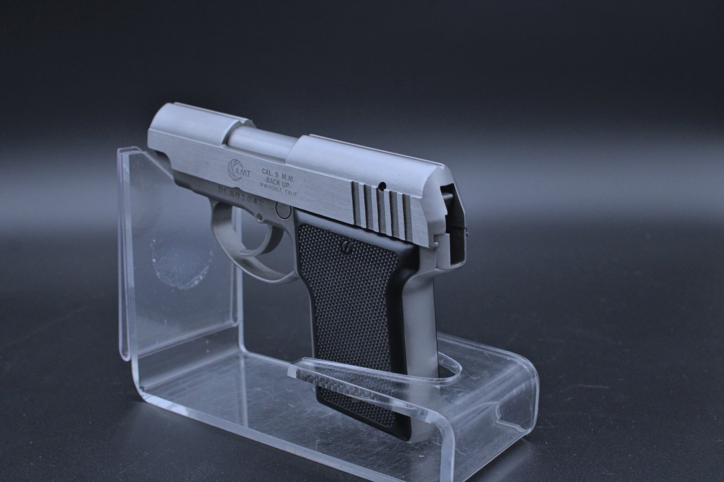 1990s AMT Back Up 9mm 2.5" BBL Stainless Steel-img-2