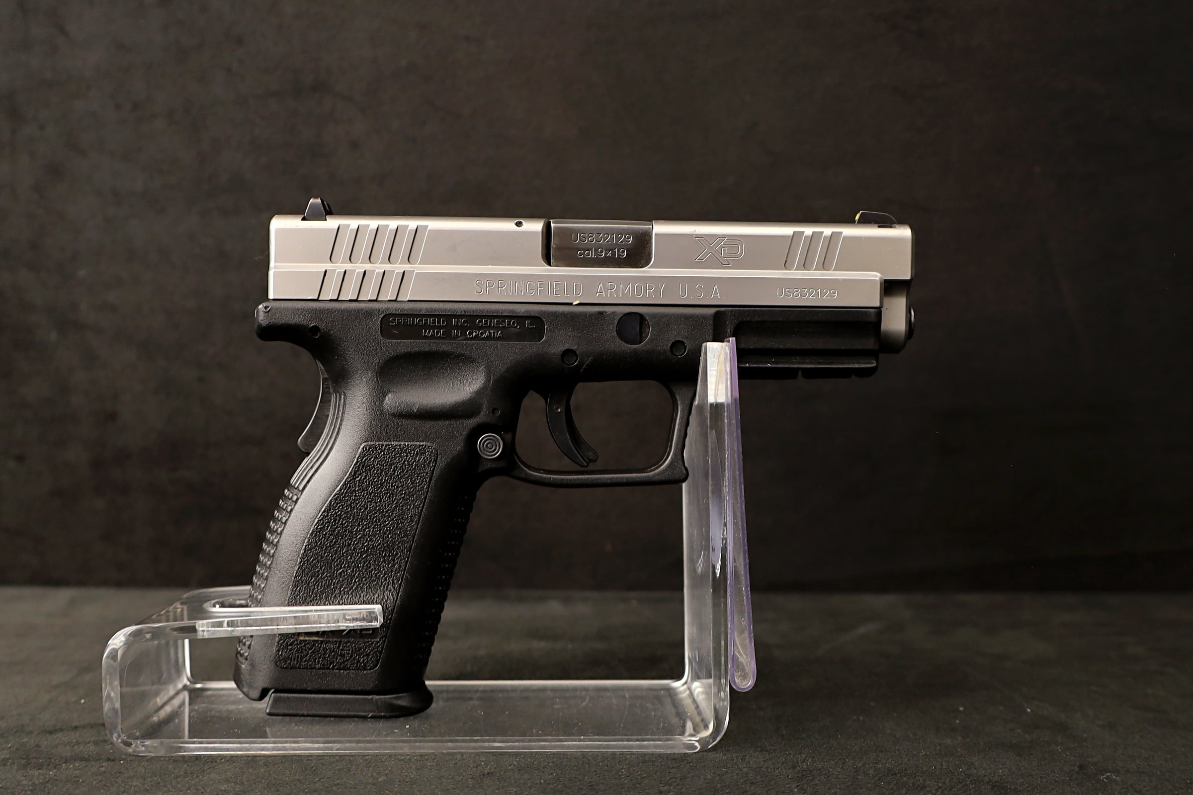 Springfield Armory XD-9 Service 9mm Pistol 4" Two Tone 2 Mags Case-img-14