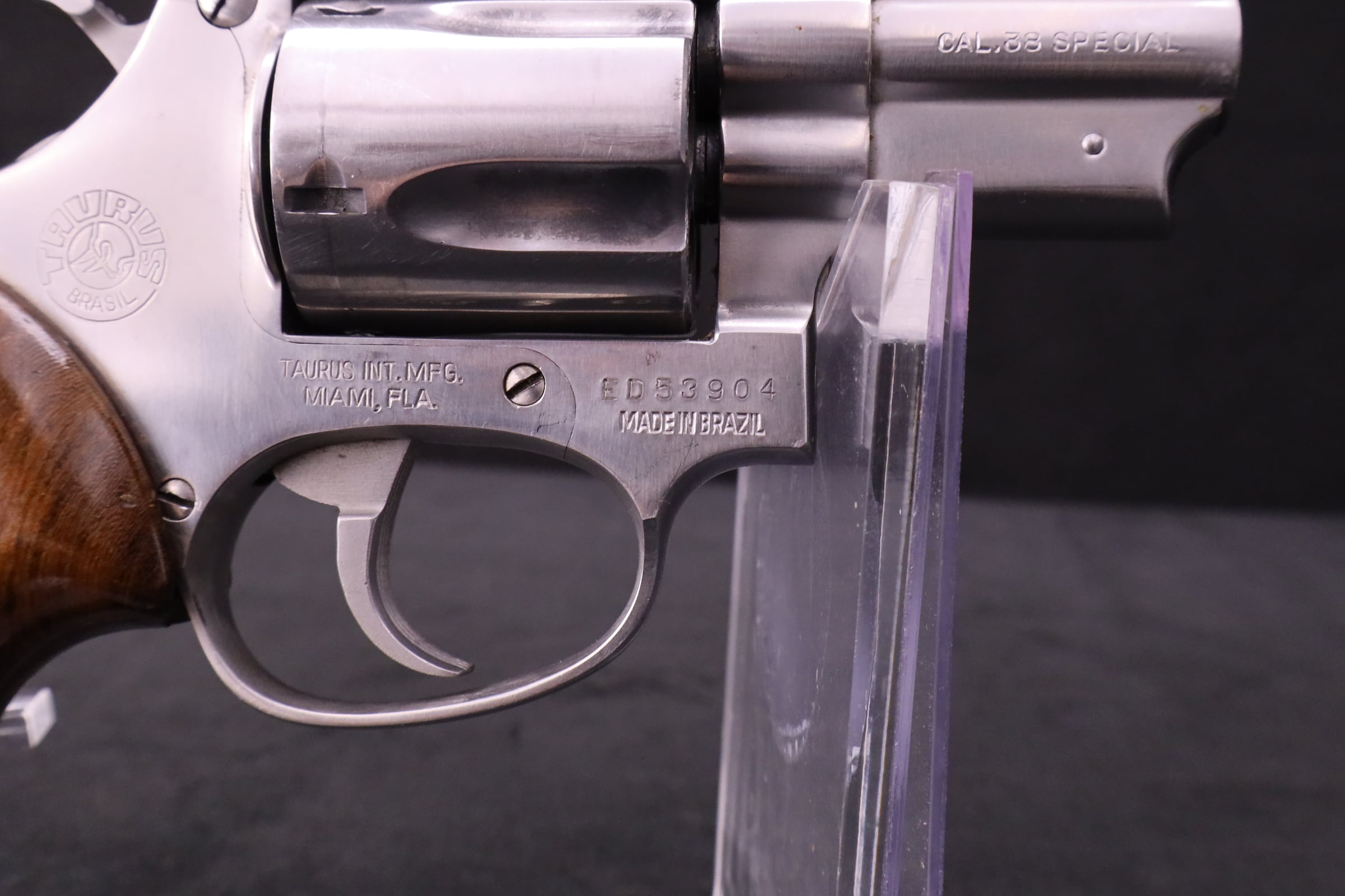 Taurus Model 85 .38 Special 2" Stainless 5-Shot Snub Revolver Walnut Grips-img-15
